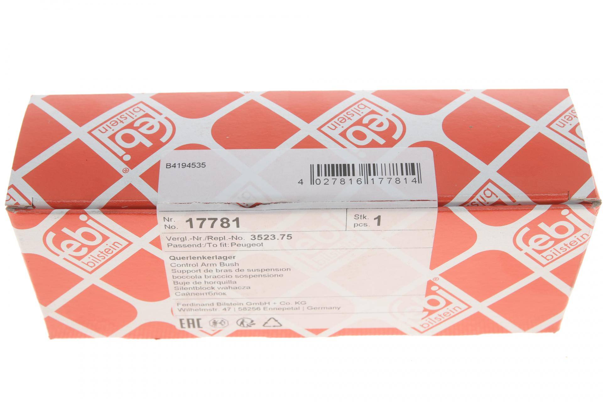 Сайлентблок важеля (переднього/ззаду) Citroen Berlingo/Peugeot Partner 1.6/2.0 HDI 96-