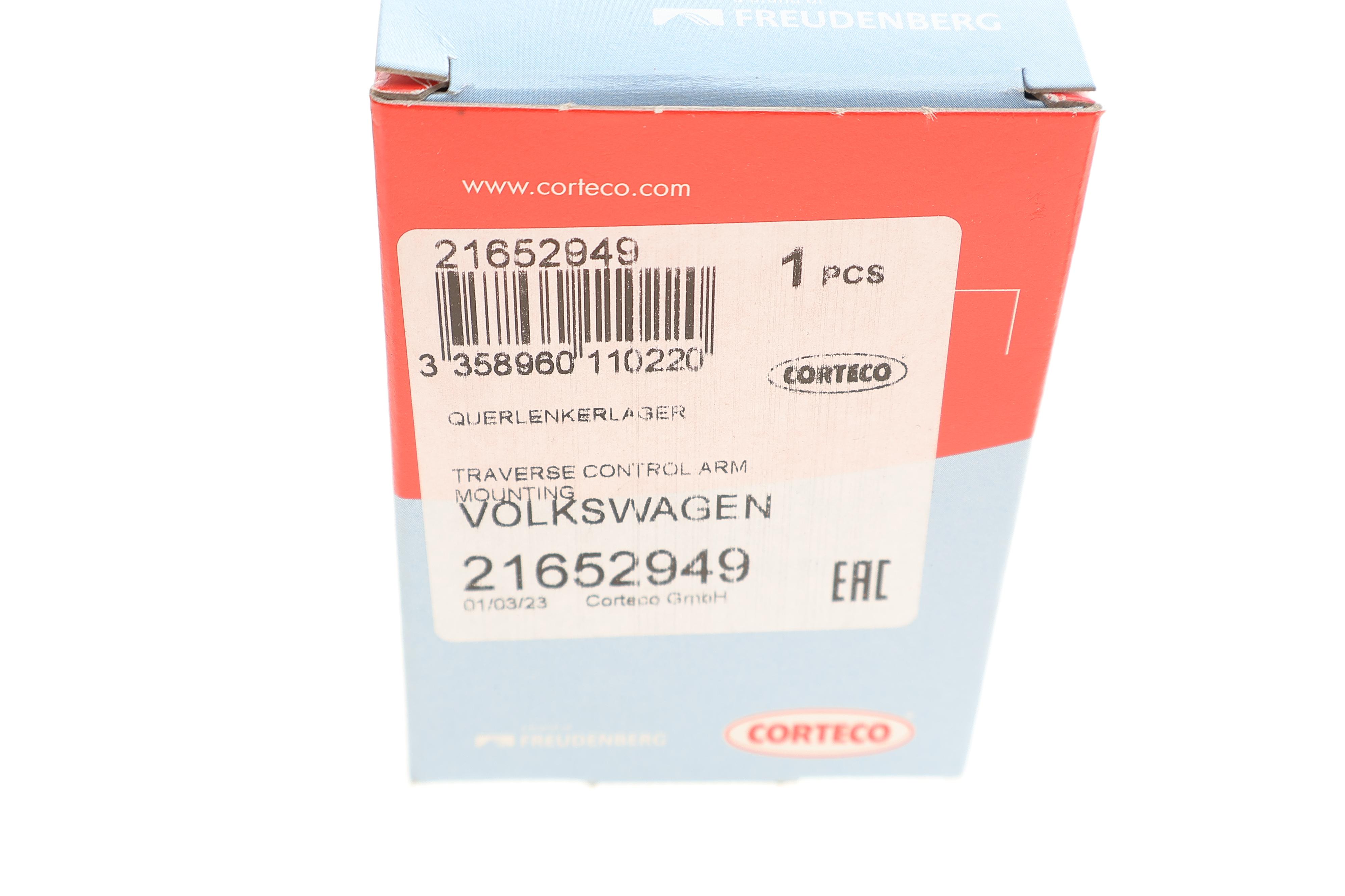 Сайлентблок важеля (переднього/зверху/всередині) Audi A4/A6/Skoda Superb/ VW Passat 94-08 (10.2x46.5