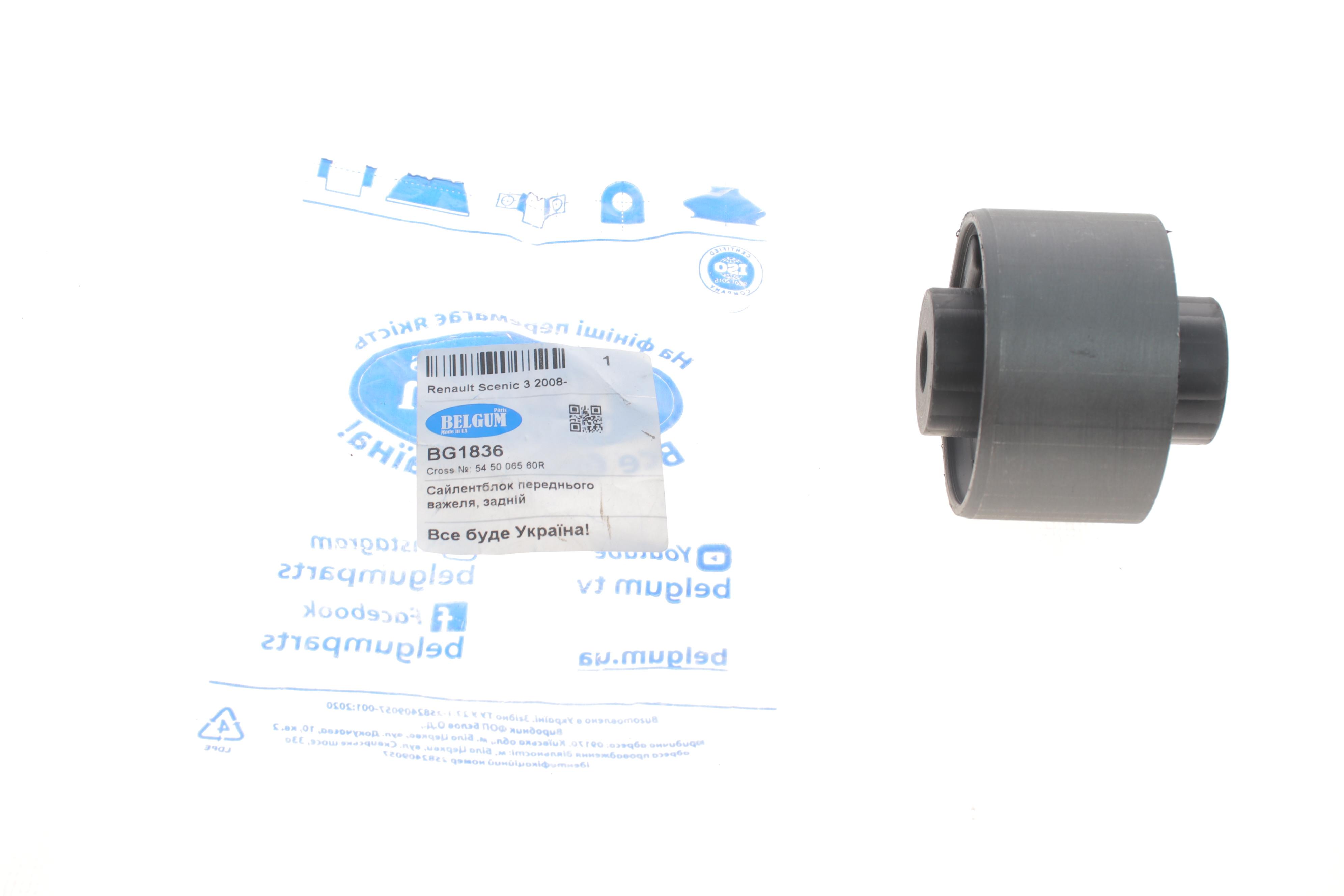 Сайлентблок важеля (переднього/знизу/ззаду) Renault Megane/Scenic 08-