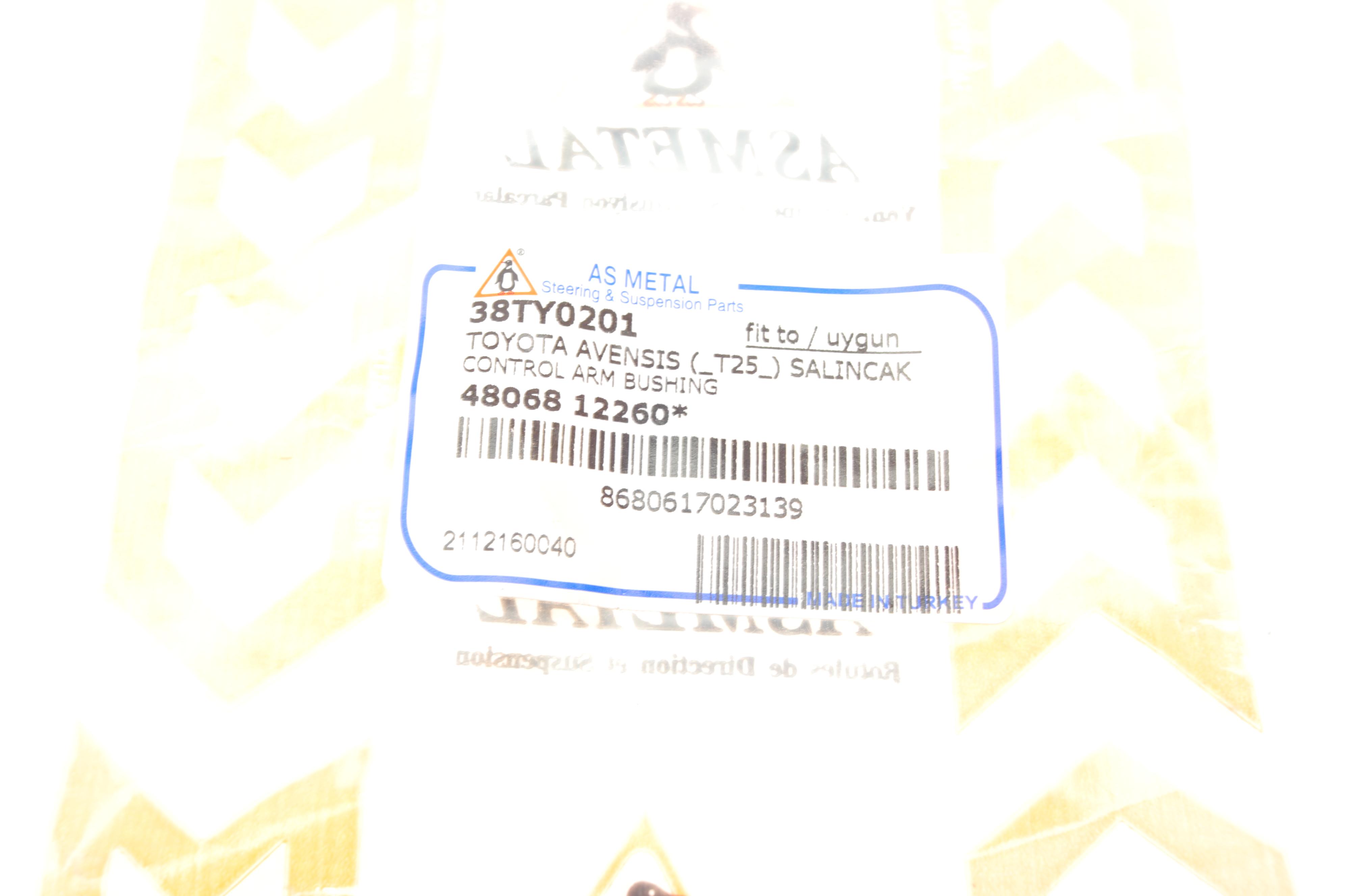 Сайлентблок важеля (переднього/знизу/спереду) Toyota Avensis/Corolla 1.4-2.4/2.0-2.2D 02-08