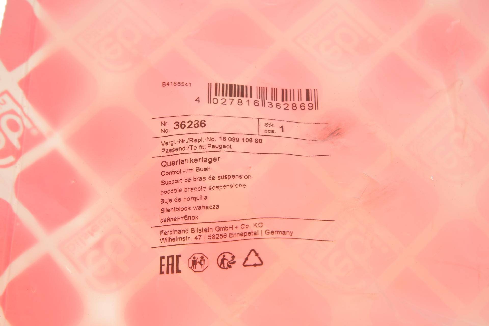 Сайлентблок важеля (переднього/ззаду) Mitsubishi Outlander 06-12/Lancer VIII 08-