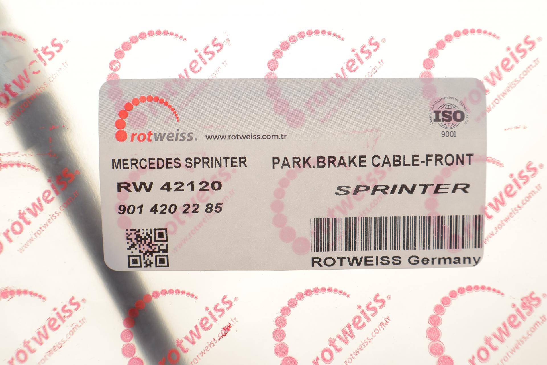 Трос ручника (центральний/передній) MB Sprinter/VW LT 96-06 (довга база)