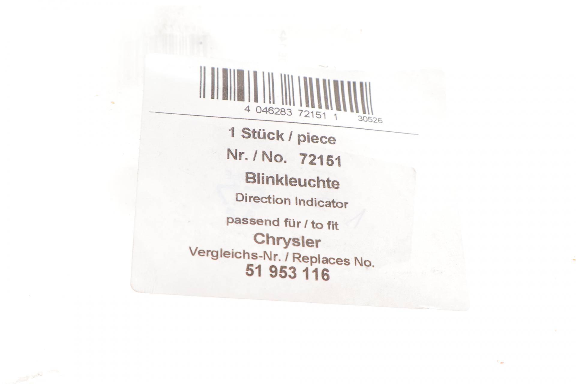 Повторювач повороту на крило Jeep Renegade 14- (L)