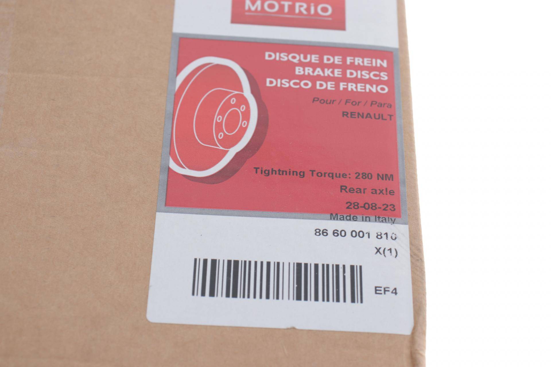 Диск гальмівний (задній) Renault Scenic II 03- (274x11) (+ABS) (з підшипником)