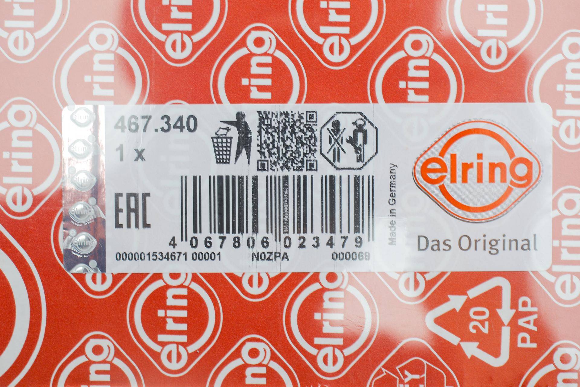 Прокладка кришки картера Audi A4/A6/A8/VW Passat 2.5 TDI 97-05 (передня)