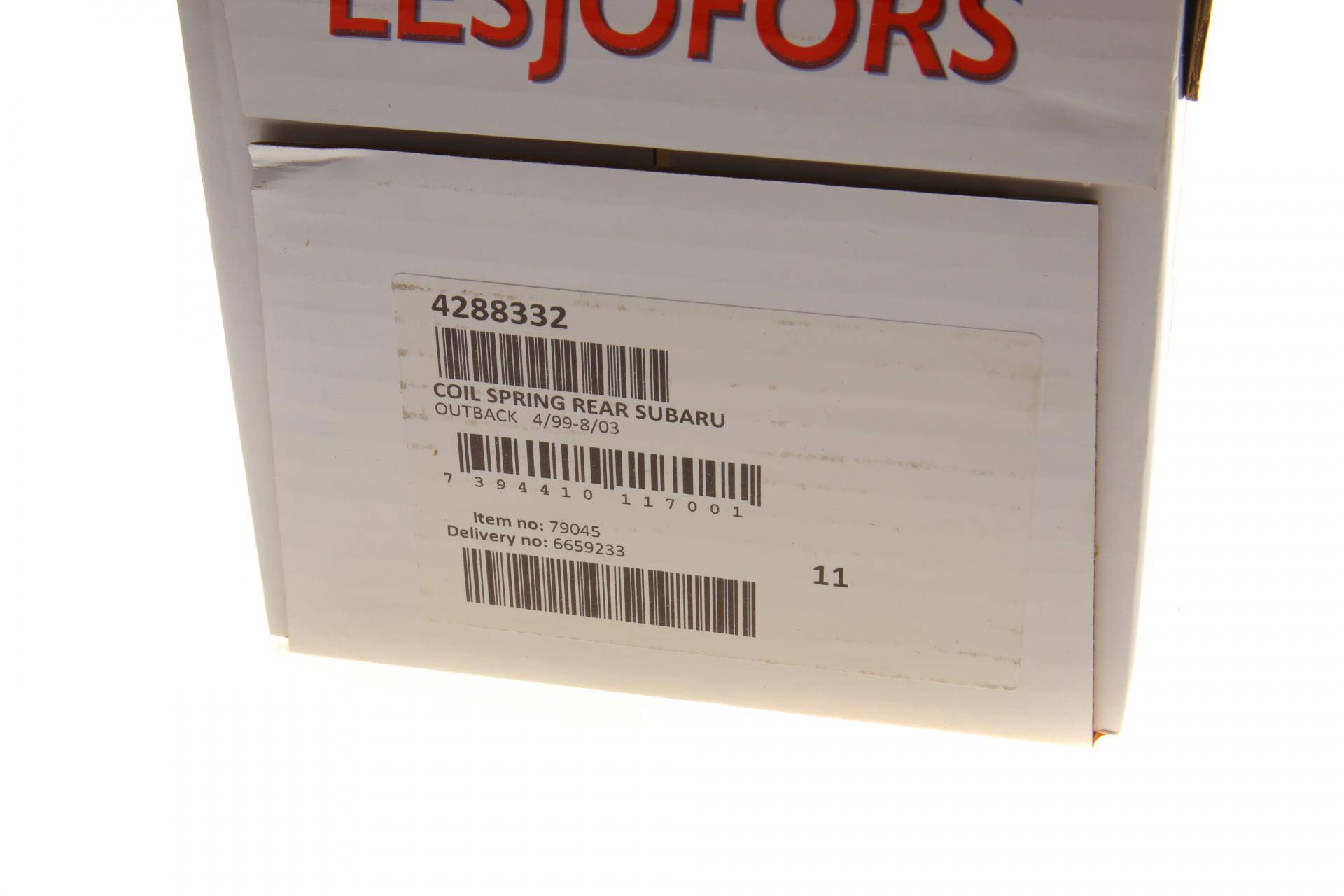 Пружина (задня) Subaru Outback 2.5AWD/3.0 H6 AWD 00-03 (універсал) (без с-ми рег.дор.прос)