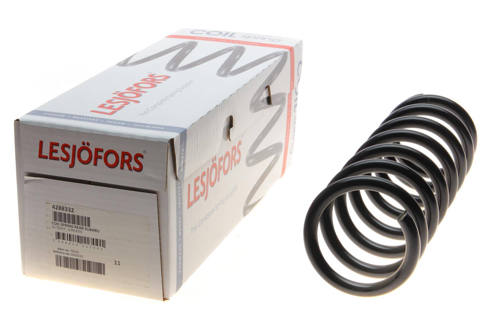 Пружина (задня) Subaru Outback 2.5AWD/3.0 H6 AWD 00-03 (універсал) (без с-ми рег.дор.прос)