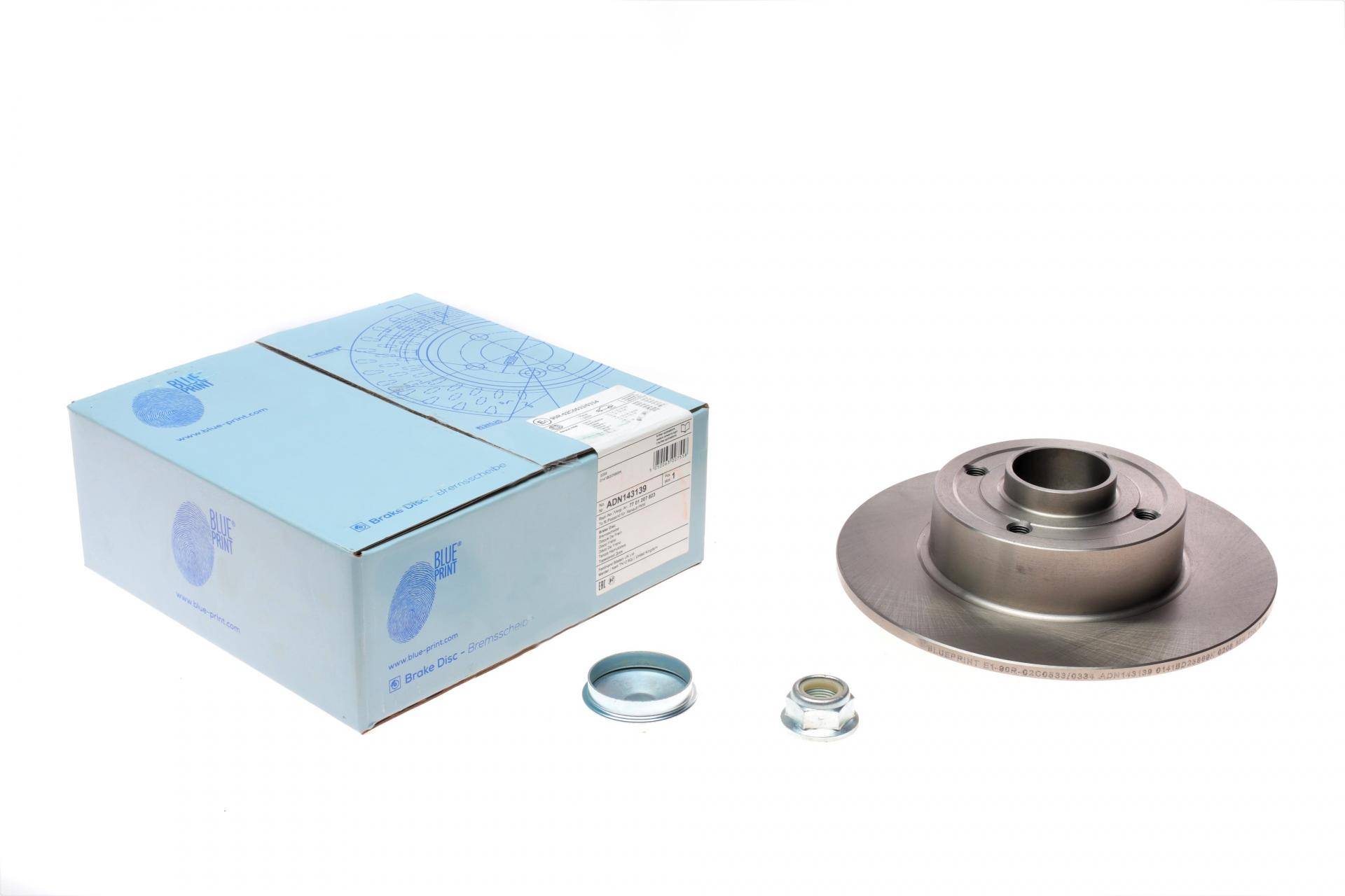 Диск гальмівний (задній) Renault Megane II 03- (240х8) (+ABS) (з підшипником)