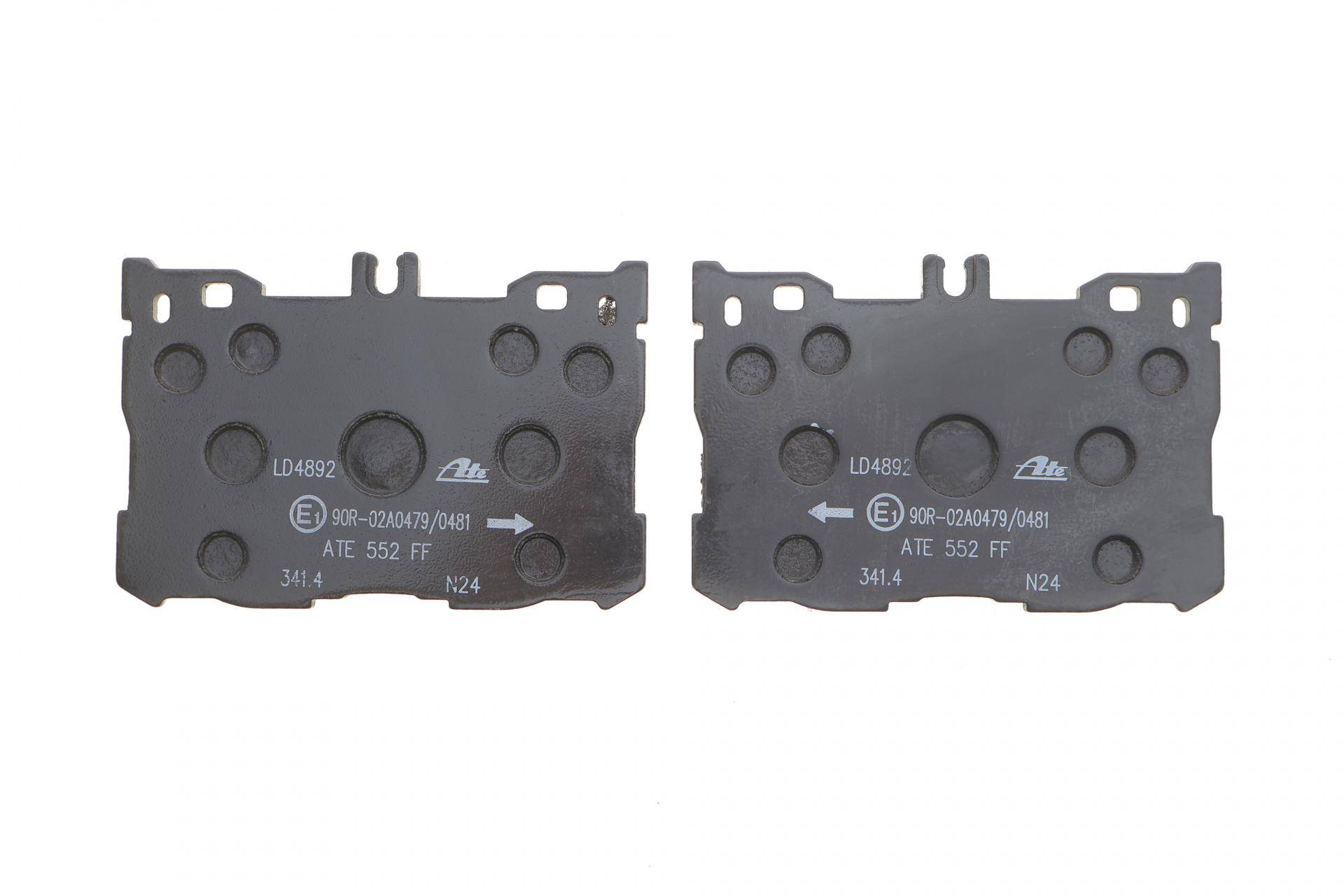 Колодки гальмівні (передні) MB C-class (W205/S205/C205)/E-class (W213) 16- ATE Ceramic