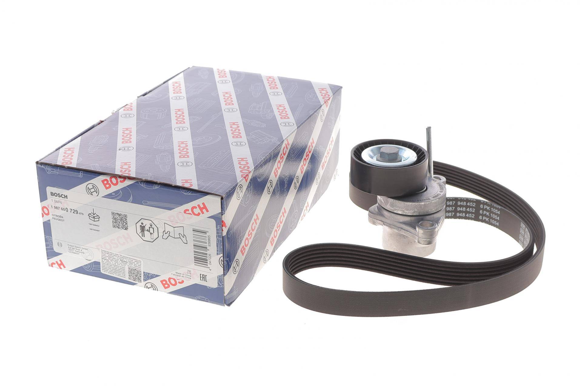 Комплект ременя генератора Citroen C2/C3/C4/Peugeot 207/307 1.1-1.6 02- (6PK1054)