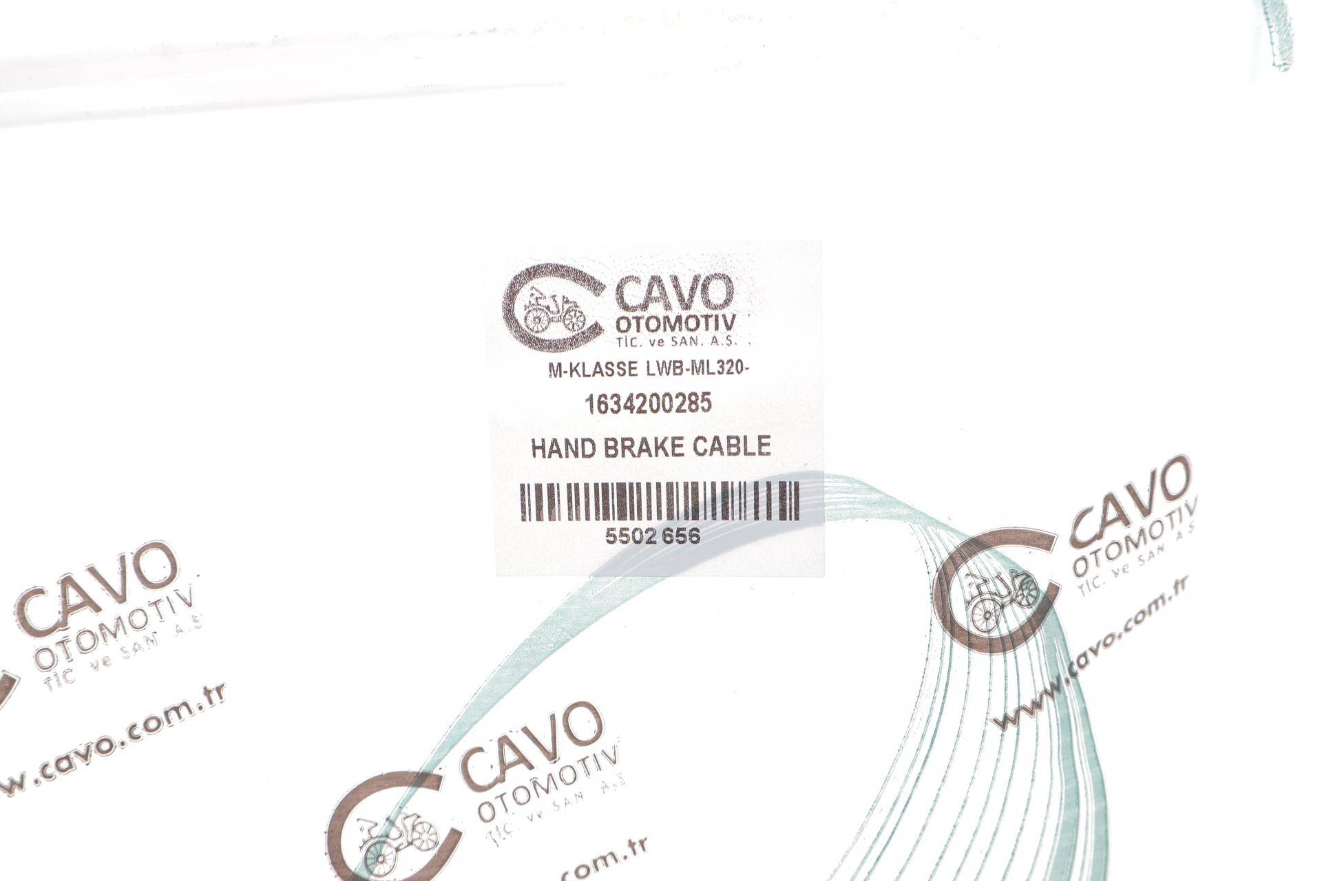 Трос ручника MB M-class (W163) 98- (1780/1600 мм)