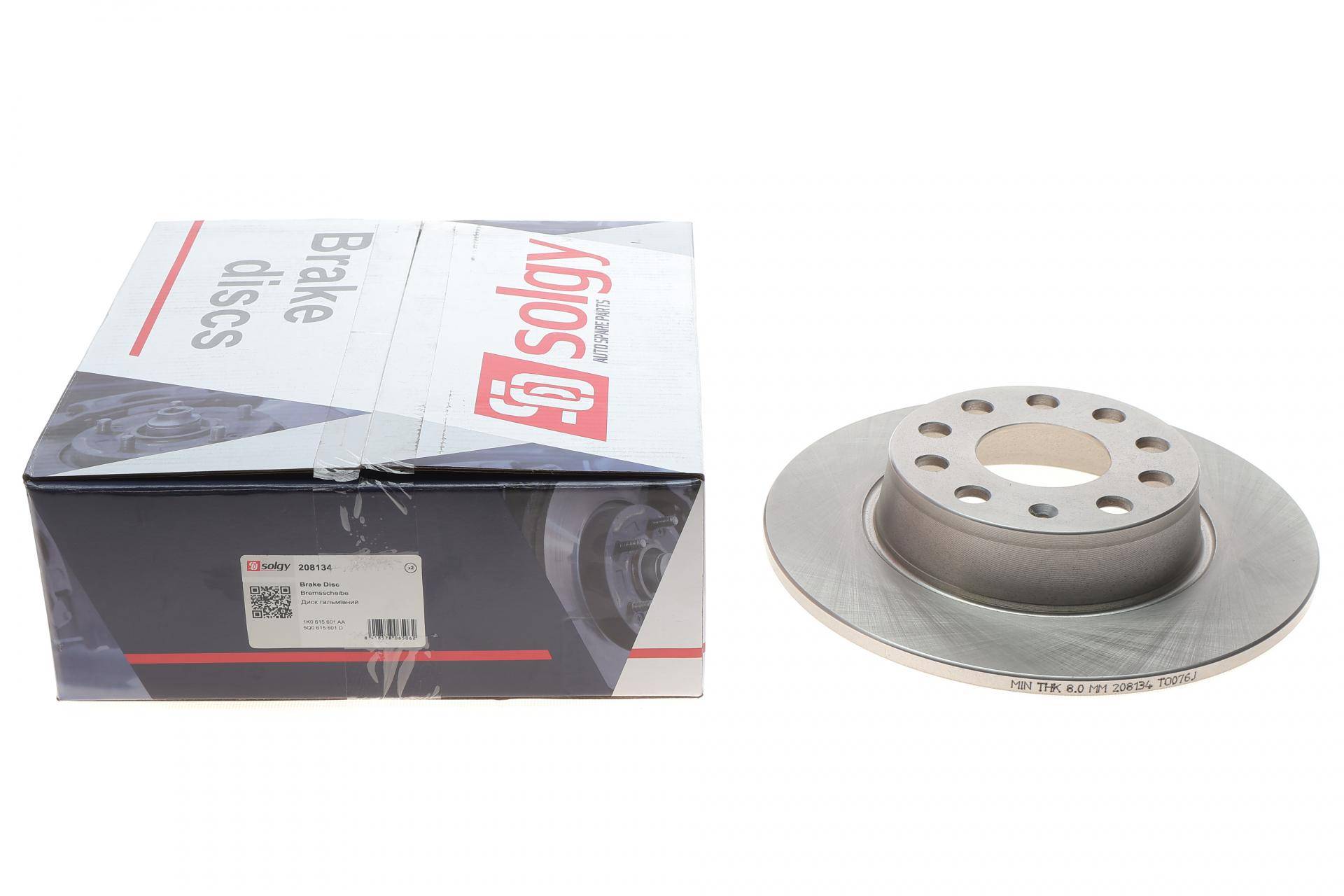 Диск гальмівний (задній) Audi A3/Skoda Octavia/VW Caddy 03-/Golf 08- (272x10)