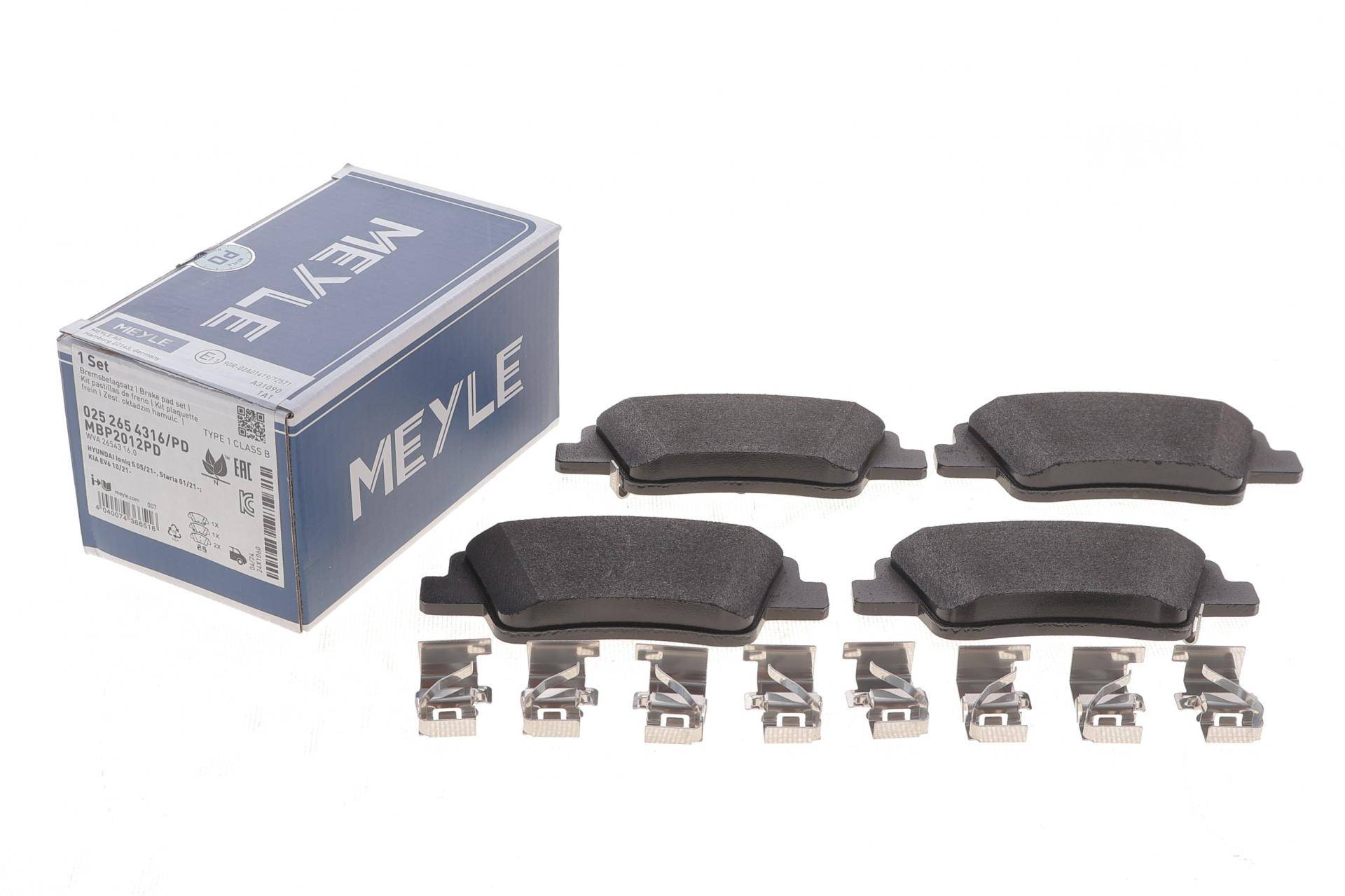 Колодки гальмівні (задні) Hyundai Ioniq/Kona/Kia Eva 21-