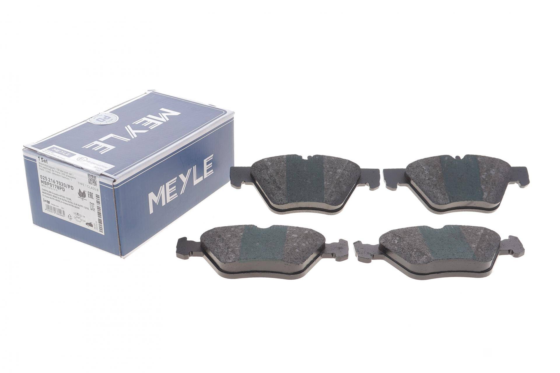 Колодки гальмівні (передні) MB E-class (W210) 95-02 (ATE)