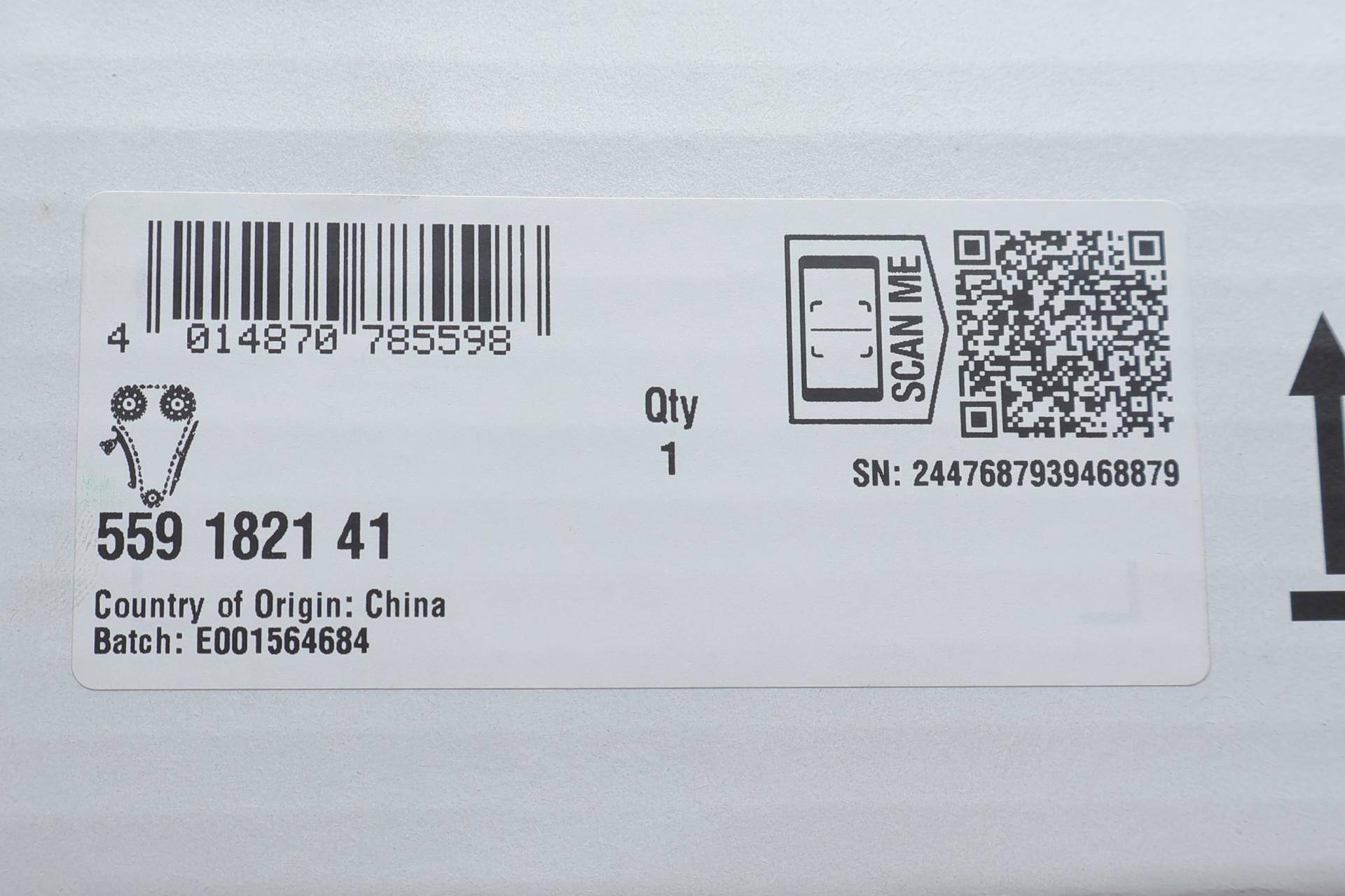 Комплект ланцюга ГРМ Opel Astra G/Corsa C 1.2i/Combo 1.4i 98-, (ланцюг INA)