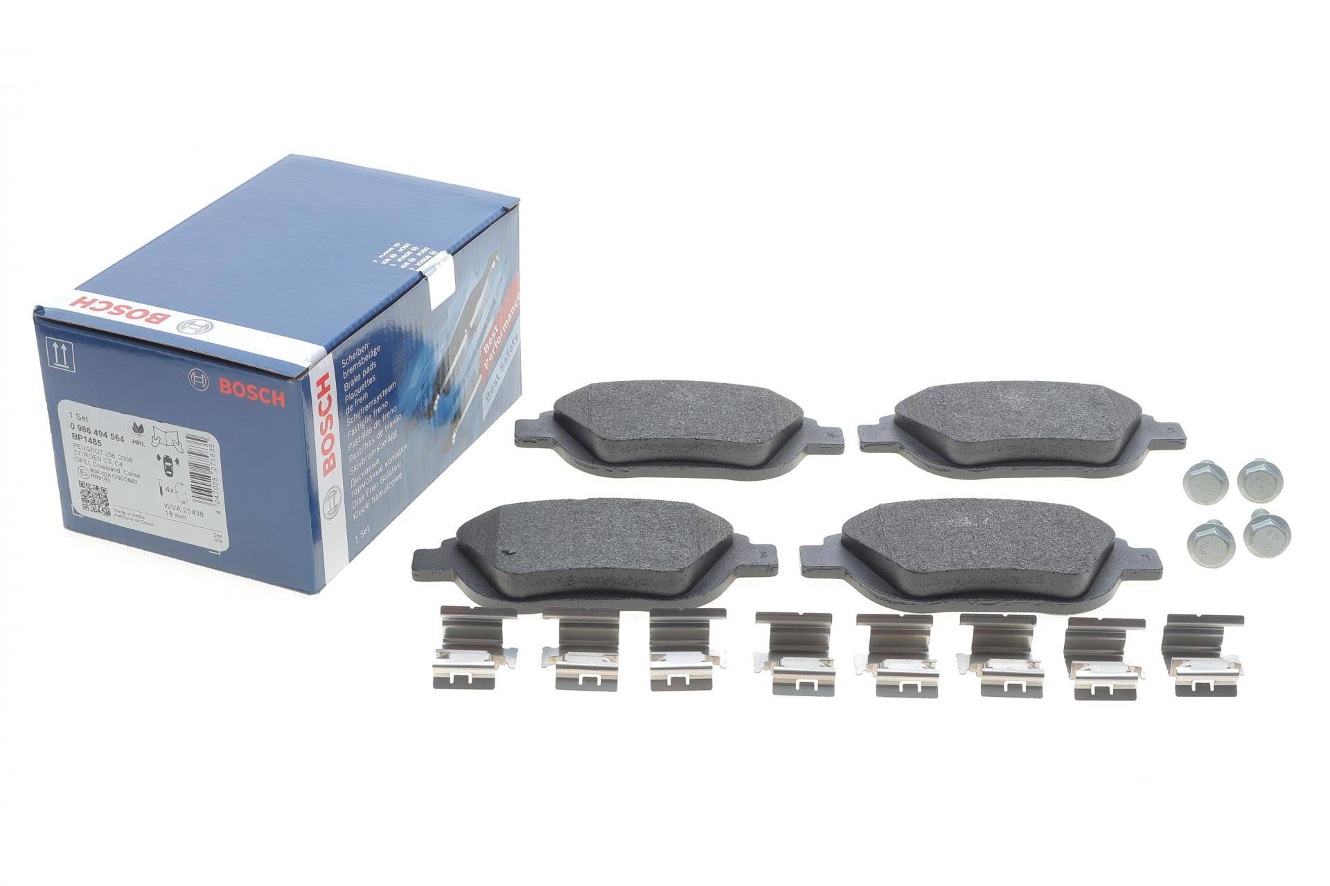 Колодки гальмівні (передні) Citroen С3/DS3 09-/C4 Cactus/Peugeot 2008 13-