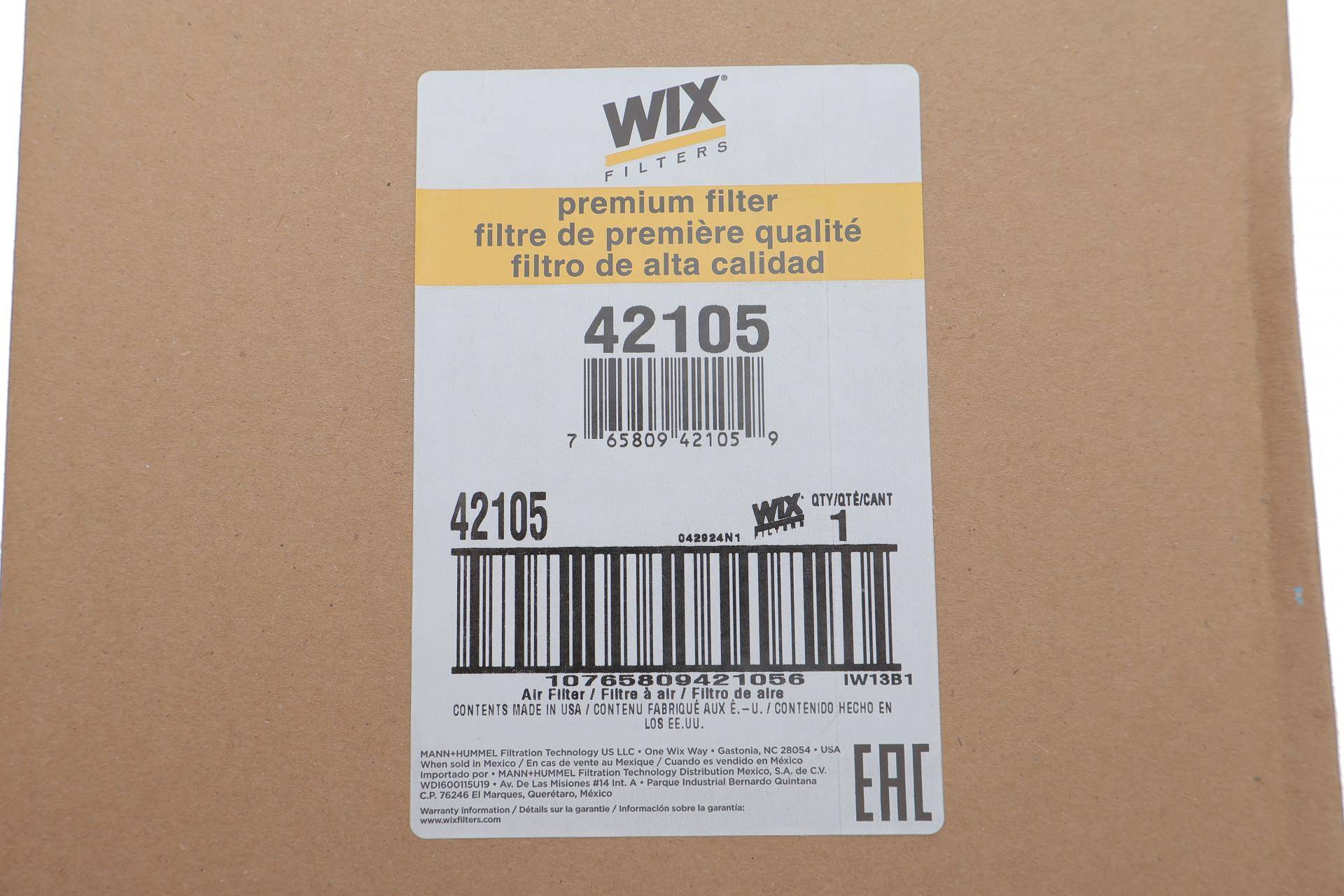 Фільтр повітряний Hummer H1 6.5D 92-97