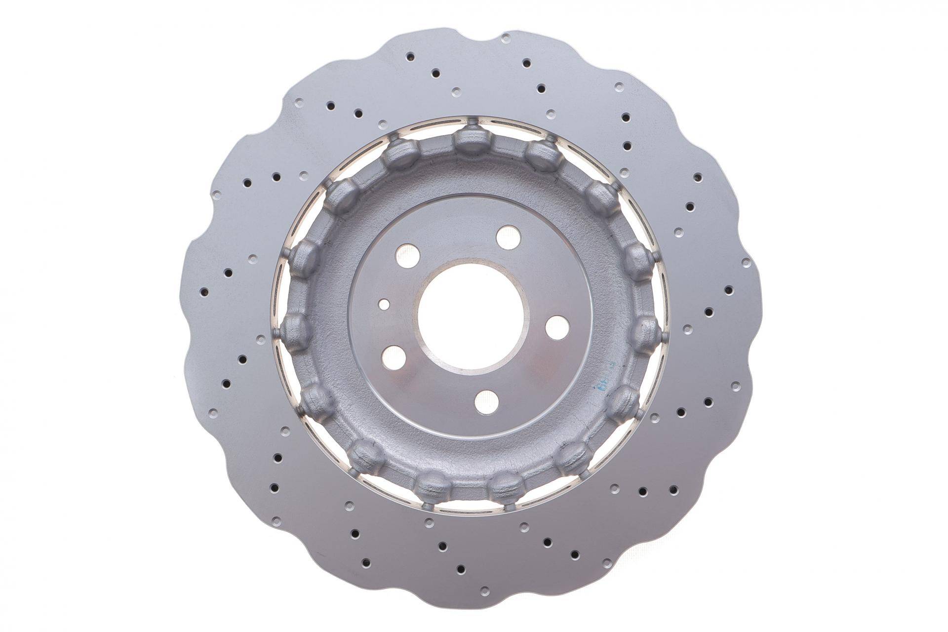 Диск гальмівний (задній) Audi RS7 4.0 13-18 (356x22) (з покрит.) (вентил.) (з отворами)