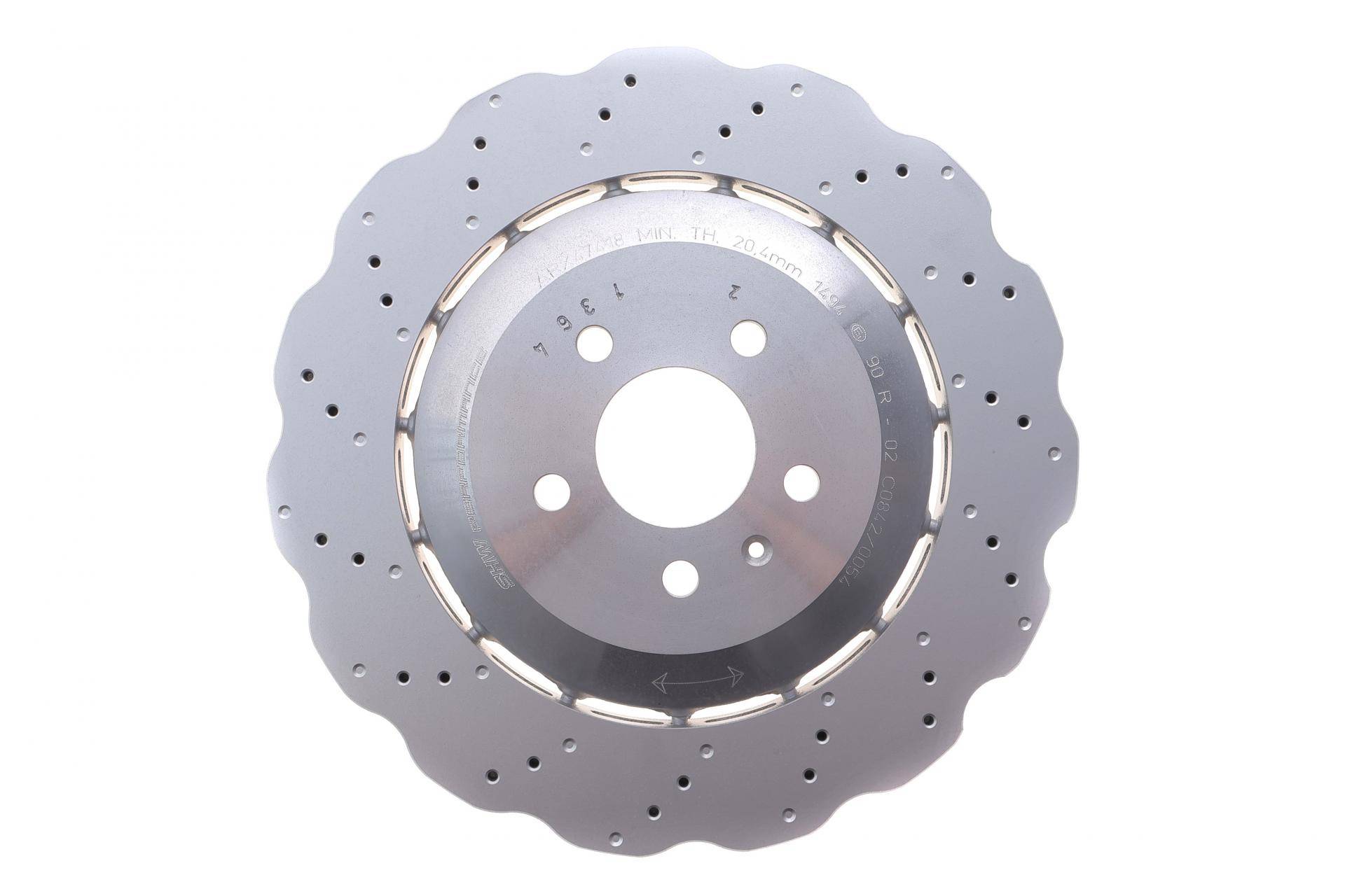 Диск гальмівний (задній) Audi RS7 4.0 13-18 (356x22) (з покрит.) (вентил.) (з отворами)