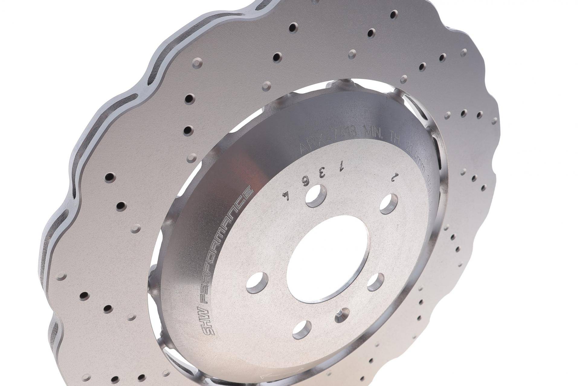 Диск гальмівний (задній) Audi RS7 4.0 13-18 (356x22) (з покрит.) (вентил.) (з отворами)