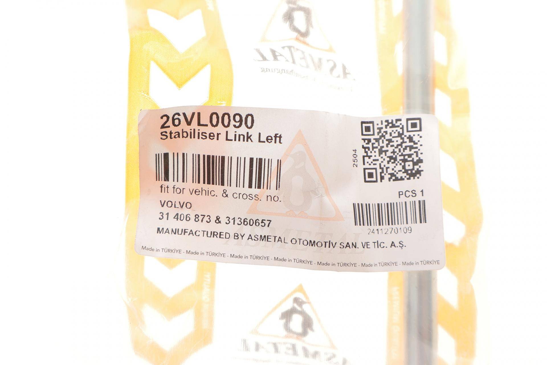 Тяга стабілізатора (переднього) (L) Volvo S60/S90/V60/V90/XC60/CX90 14- (L=179mm)