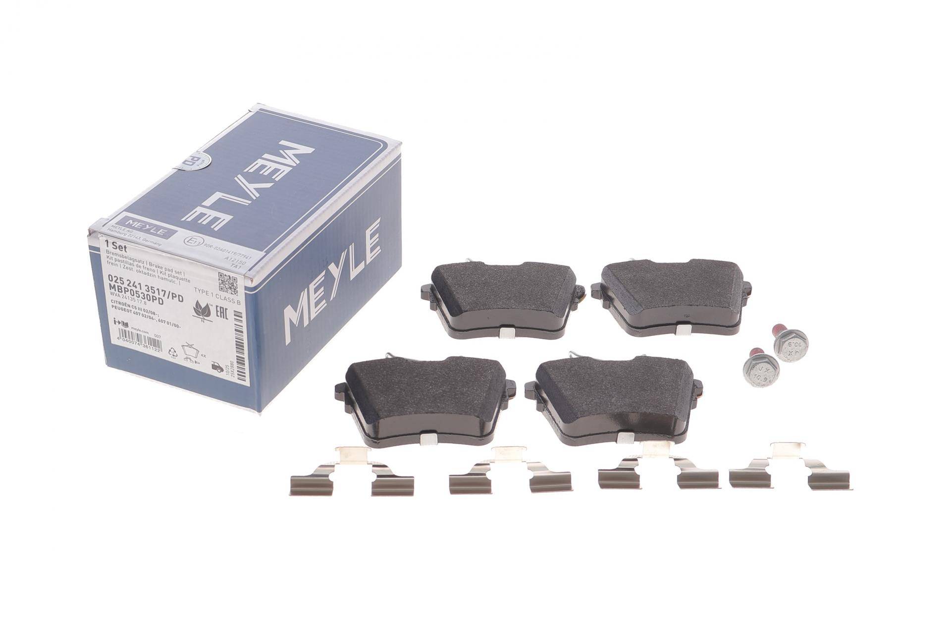 Колодки гальмівні (задні) Citroen C5 08-/Peugeot 407 04-/607 00-11