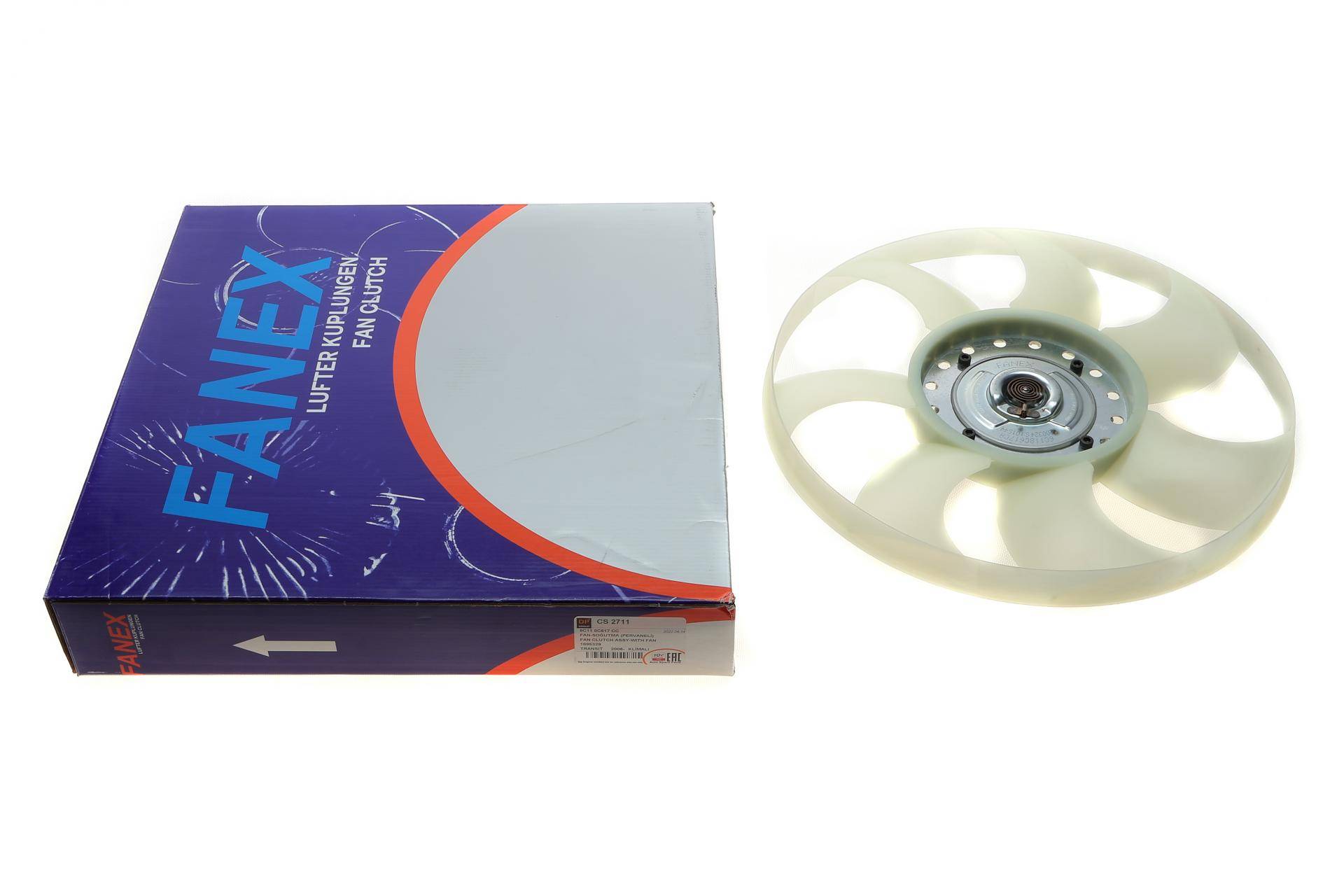 Муфта вентилятора Ford Transit 2.2/2.4TDCi 06- (+AC)(з крильчаткою)