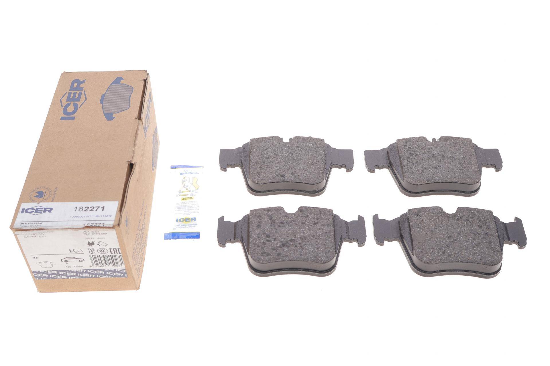 Колодки гальмівні (задні) MB C-class (W205)/GLC-class (X253) 15-