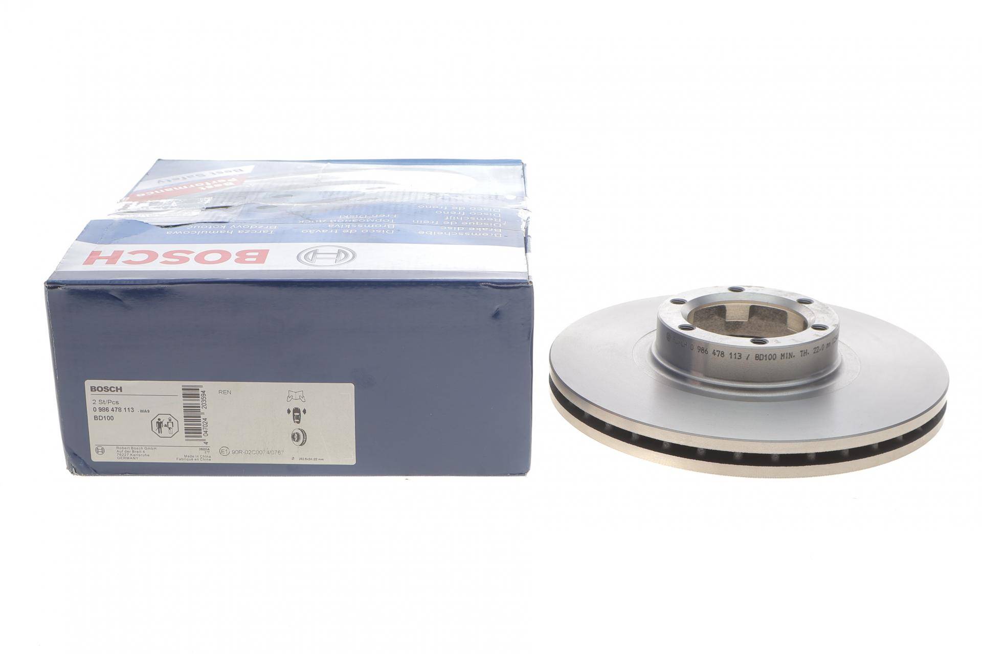 Диск гальмівний (передній) Renault Trafic/Opel Arena -01 (252.5x24)