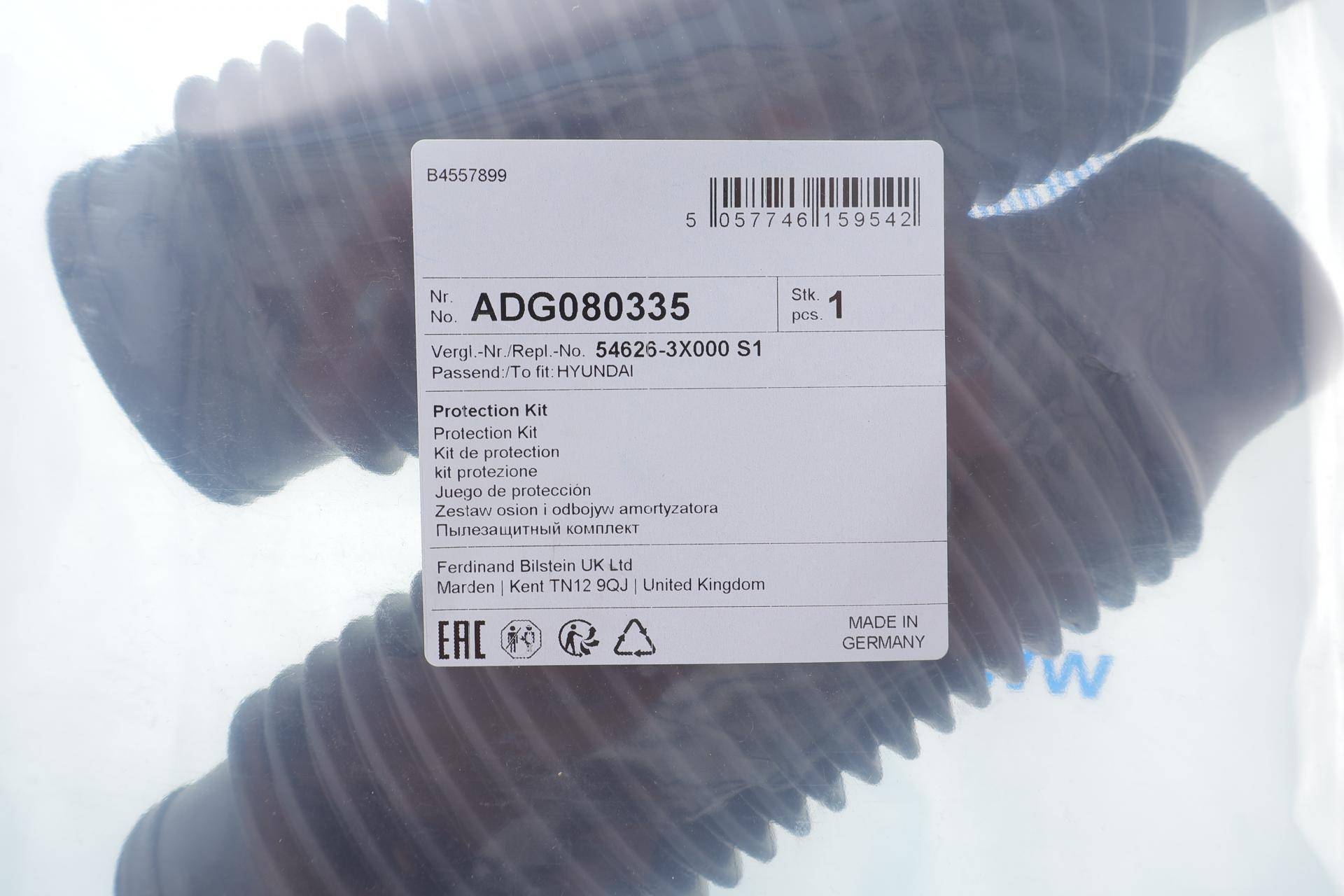 Пильник + відбійник амортизатора (переднього) (к-кт 2 шт.) Hyundai Accent/Elantra/Kia Rio 00-11