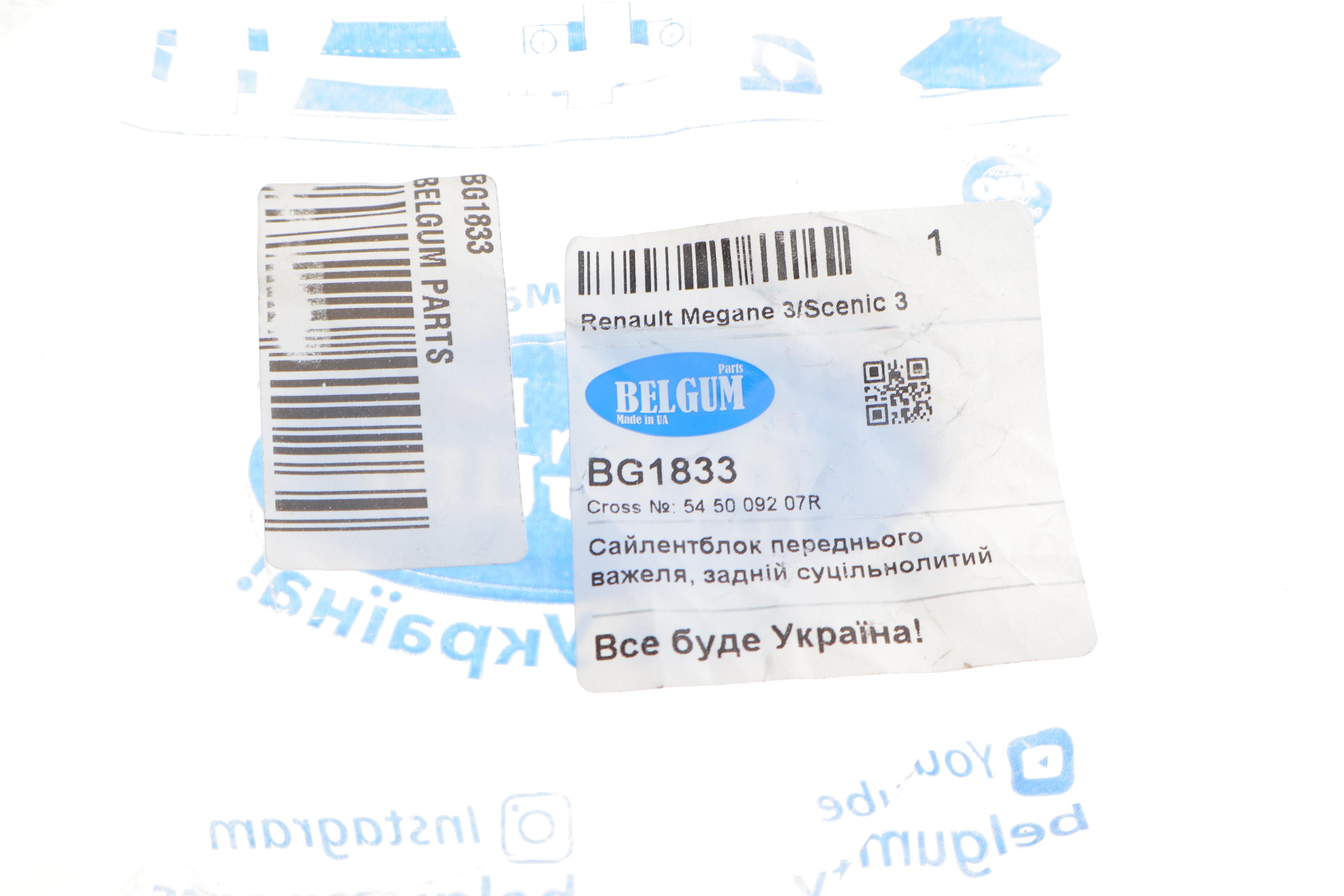 Сайлентблок важеля (переднього/ззаду) Renault Megane 08-