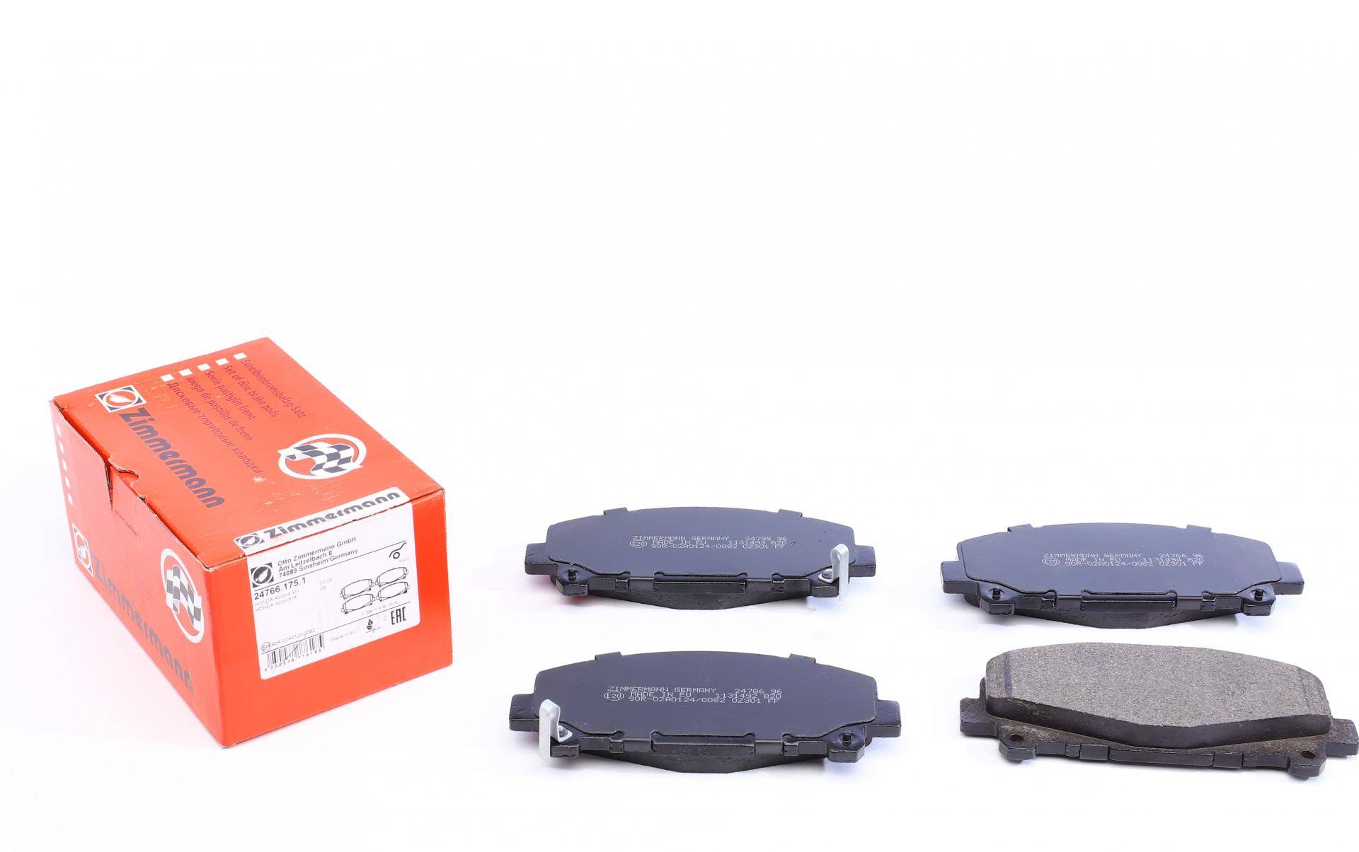 Колодки гальмівні (передні) Honda Accord VIII 07-/IX 12- (Akebono)