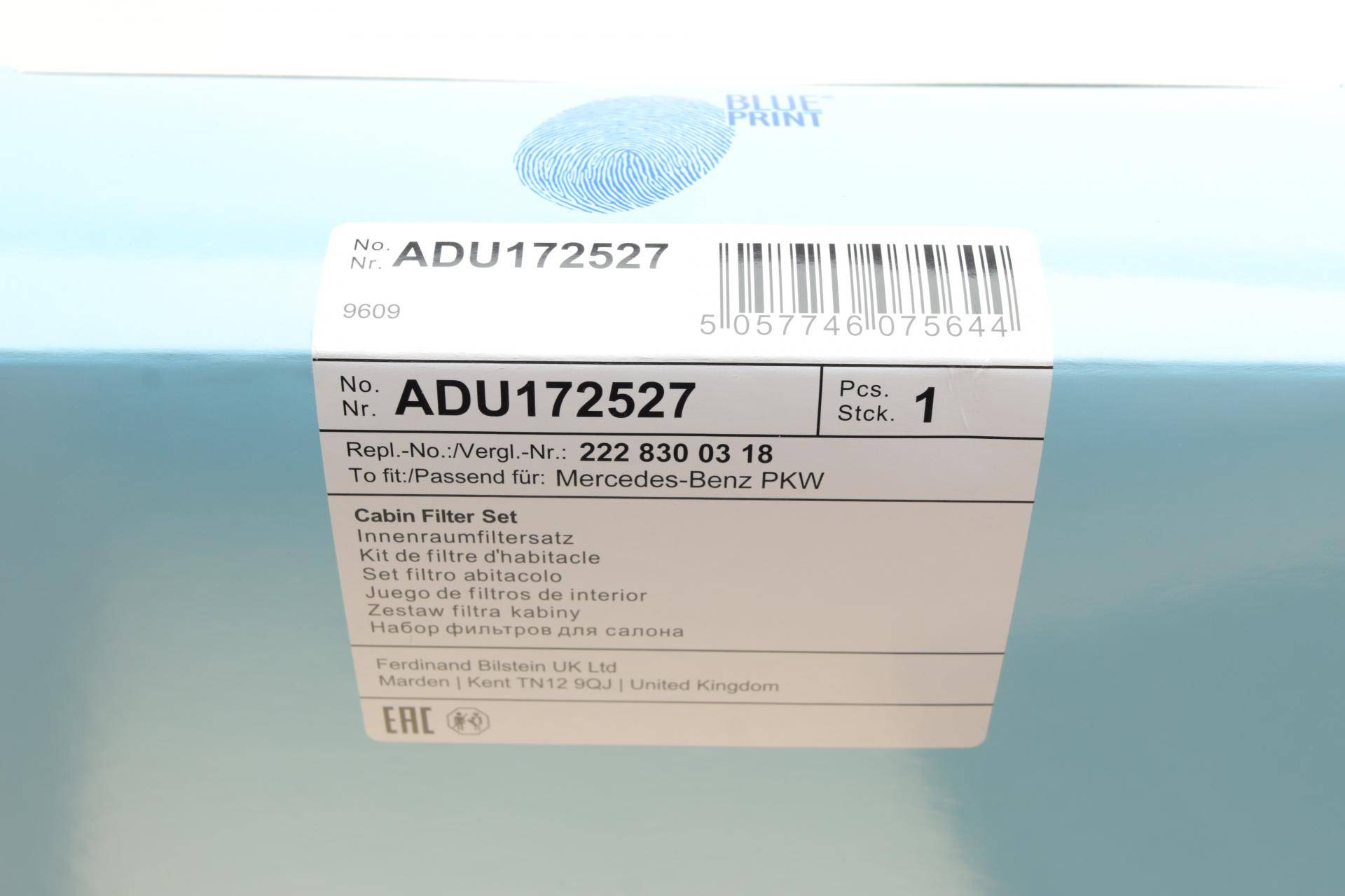 Фільтр салону MB S-class (W222/C217) 13- (вугільний) (к-кт 2шт.)