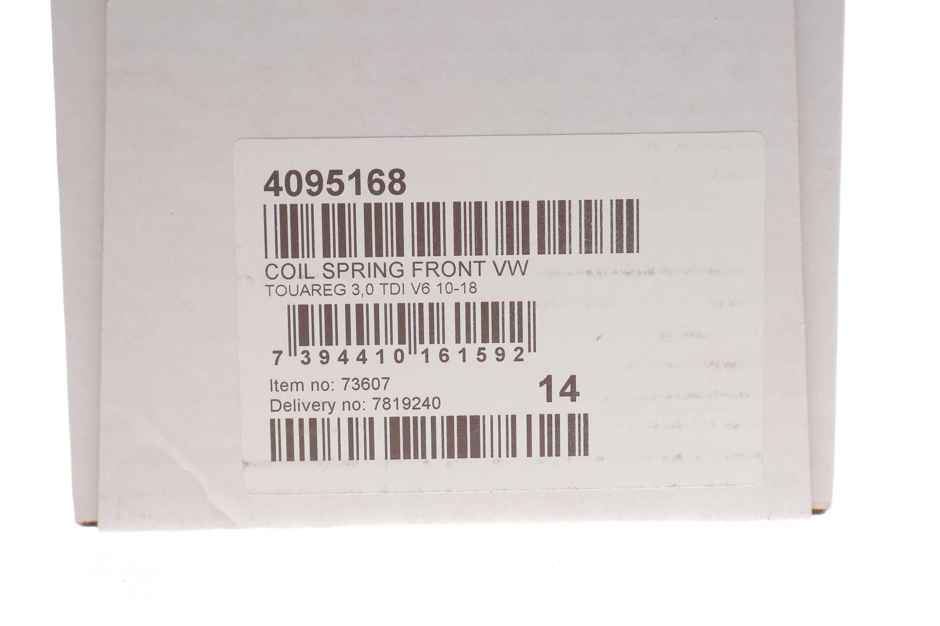 Пружина (передня) VW Touareg 3.0 V6 TDI 10- (SUV) (не для Terrain Tech)