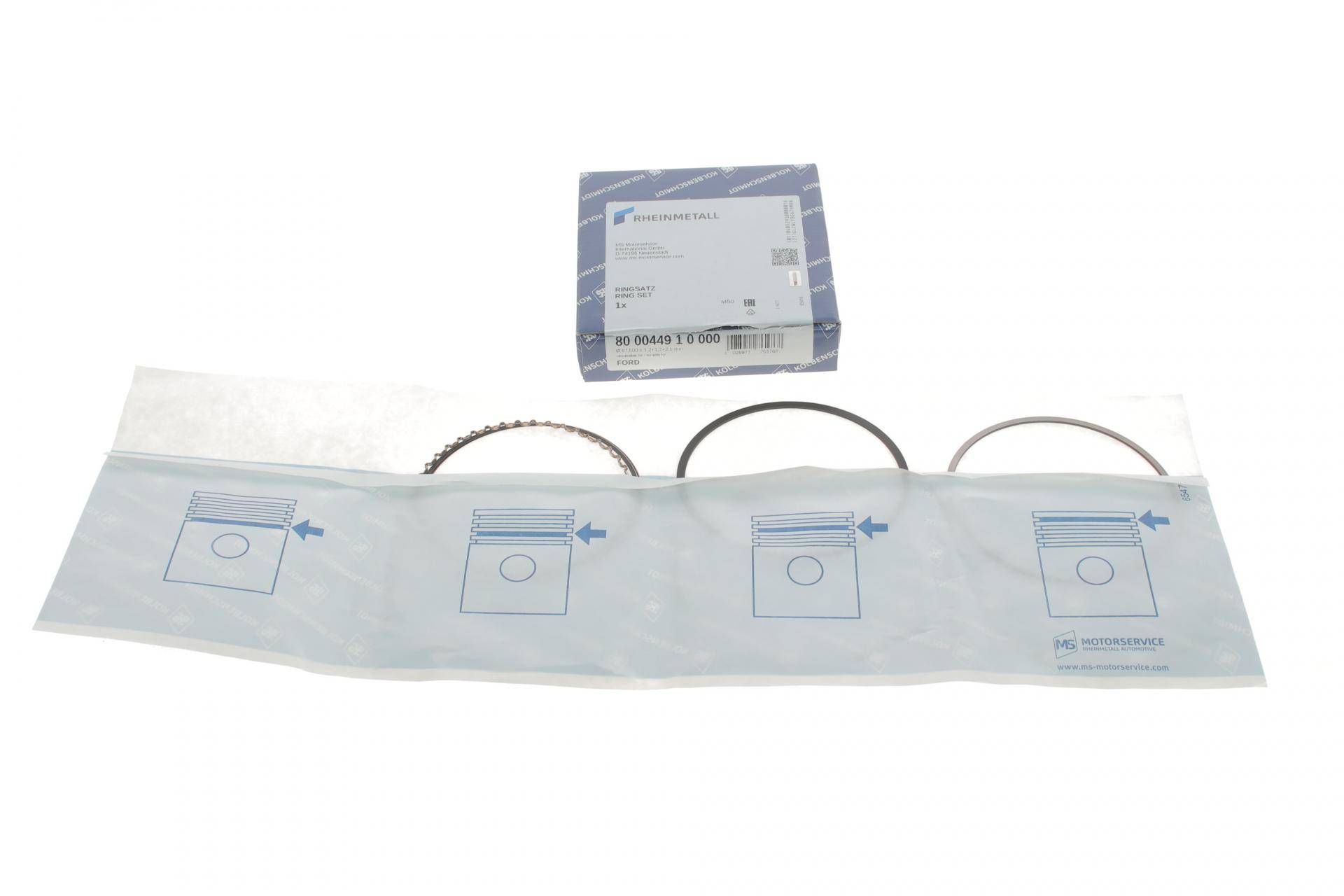 Кільця поршневі Ford Focus/Mondeo 2.0i 00-12 (87.50mm/STD) (1.2-1.2-2.5)