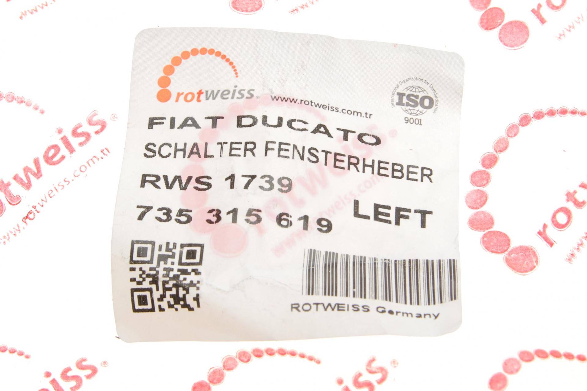 Кнопка склопідіймача Fiat Ducato/Citroen Jumper 02-