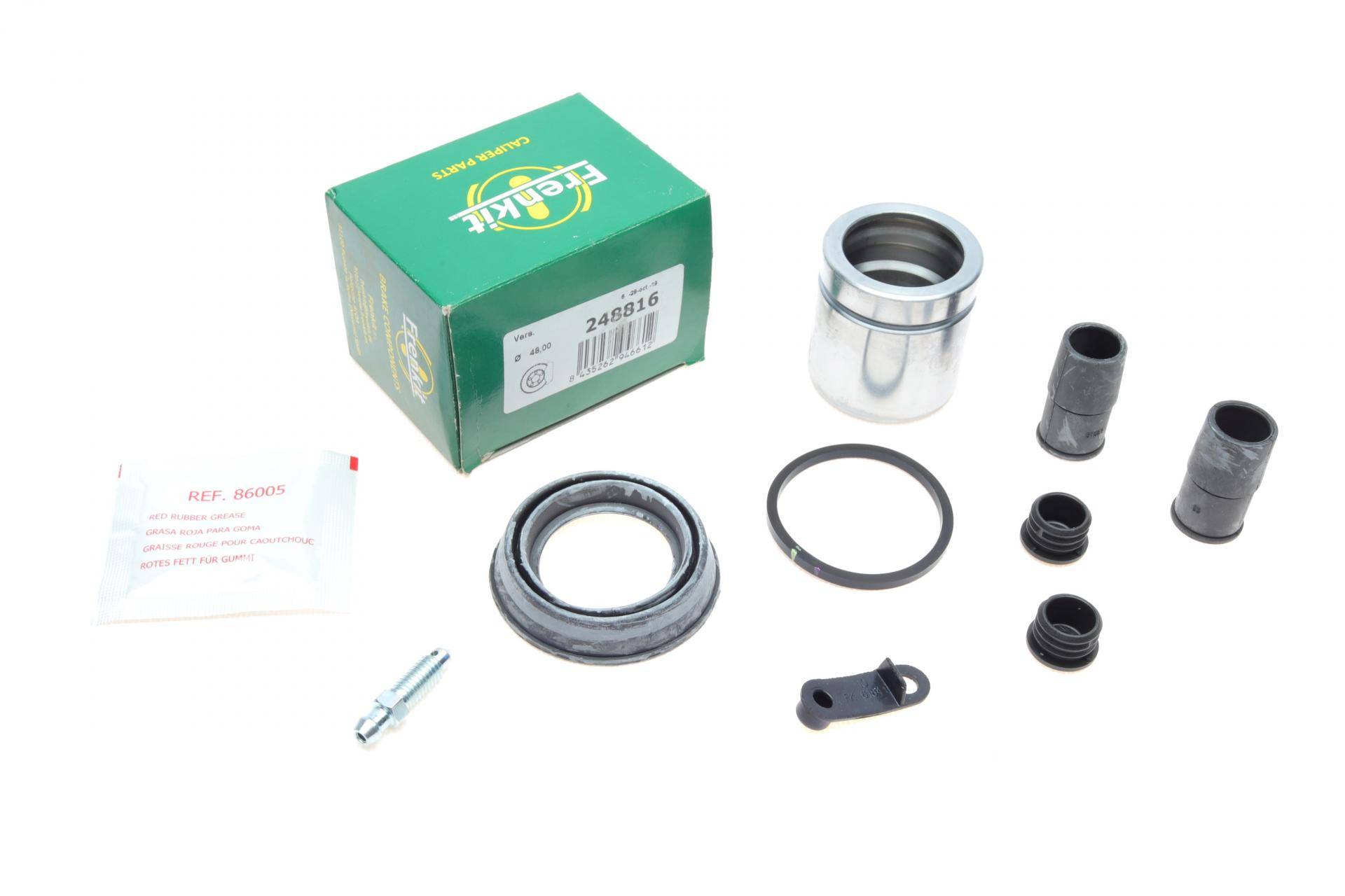 Ремкомплект супорта (переднього) Dacia Logan/Sandero 12- (d=48mm) (+поршень) (Ate)