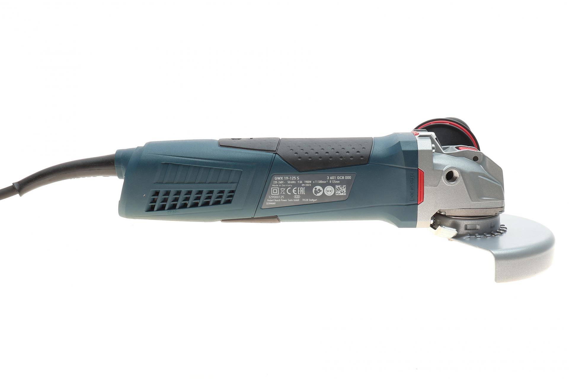 Шліфмашина кутова GWX 19-125 S X-Lock (1900 Вт, 2800-11500 об/хв, Ø125 мм)