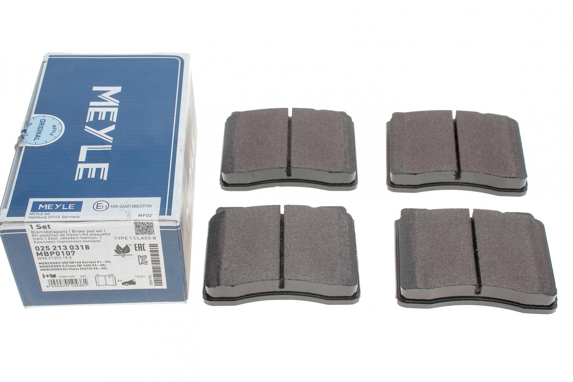 Колодки гальмівні (передні) MB S-class (W140) 91-98