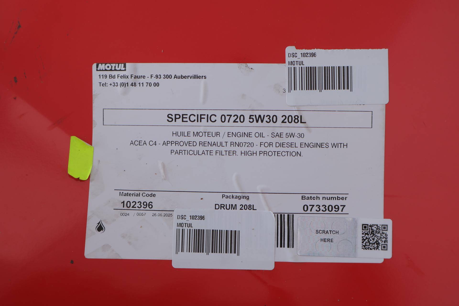 Олива 5W30 Specific 0720 (208L) (RN0720) пошкоджена при транспортуванні