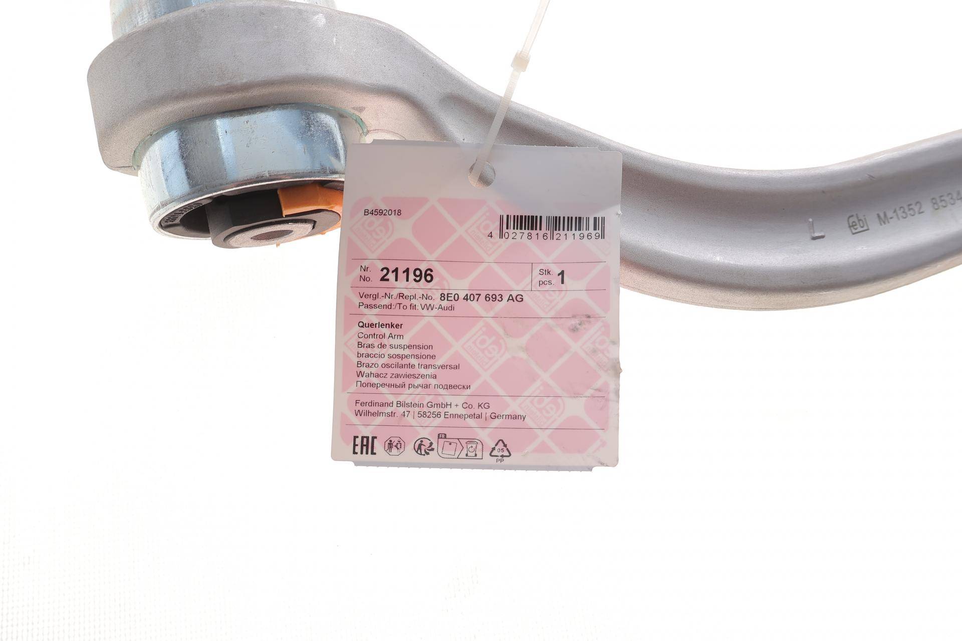 Важіль підвіски (передній/знизу) (L) Audi A4/A6/A8/VW Passat 94-09