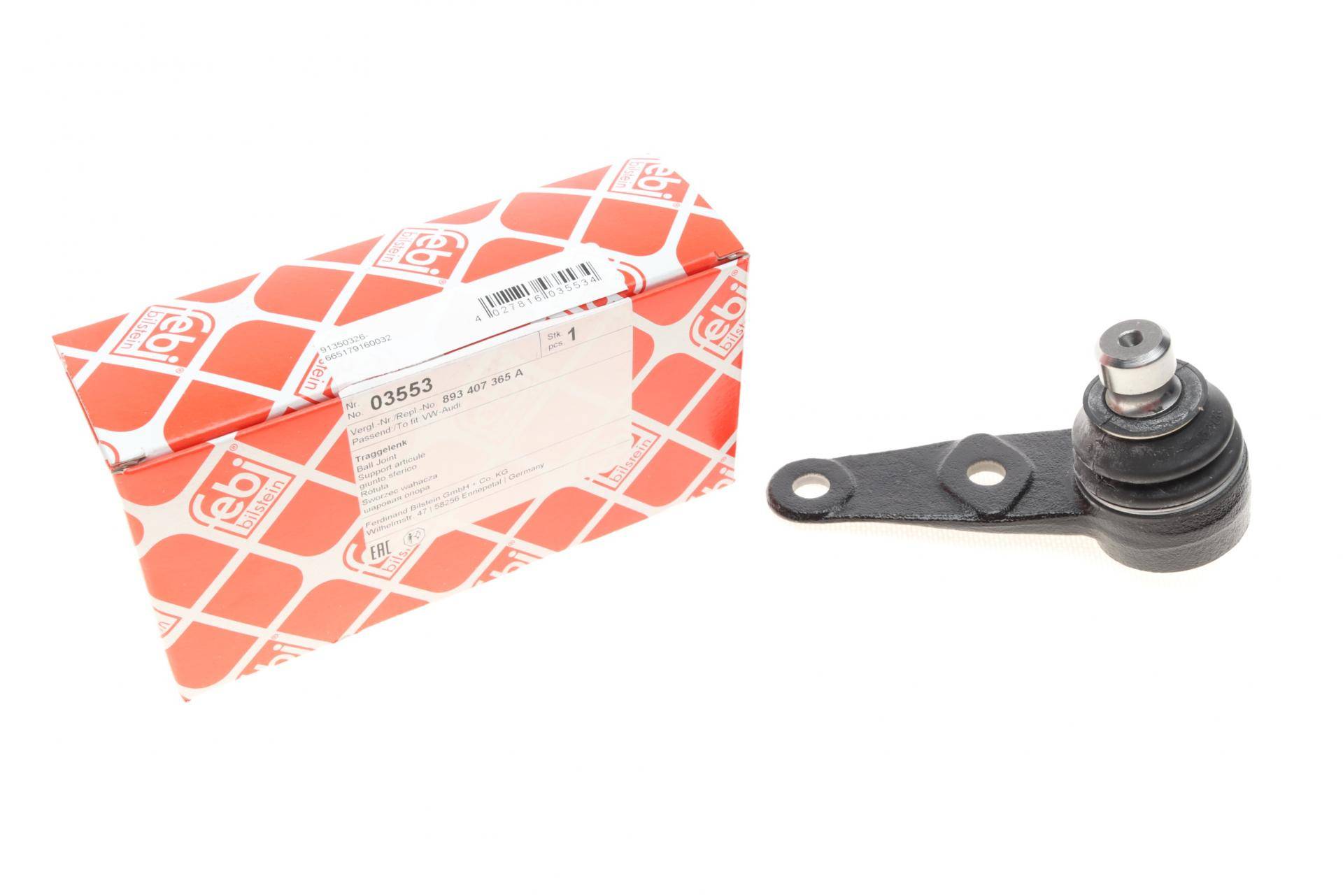 Опора кульова (передня/знизу/L) Audi 80 1.6/1.8/2.0 86-91 (d=19mm)