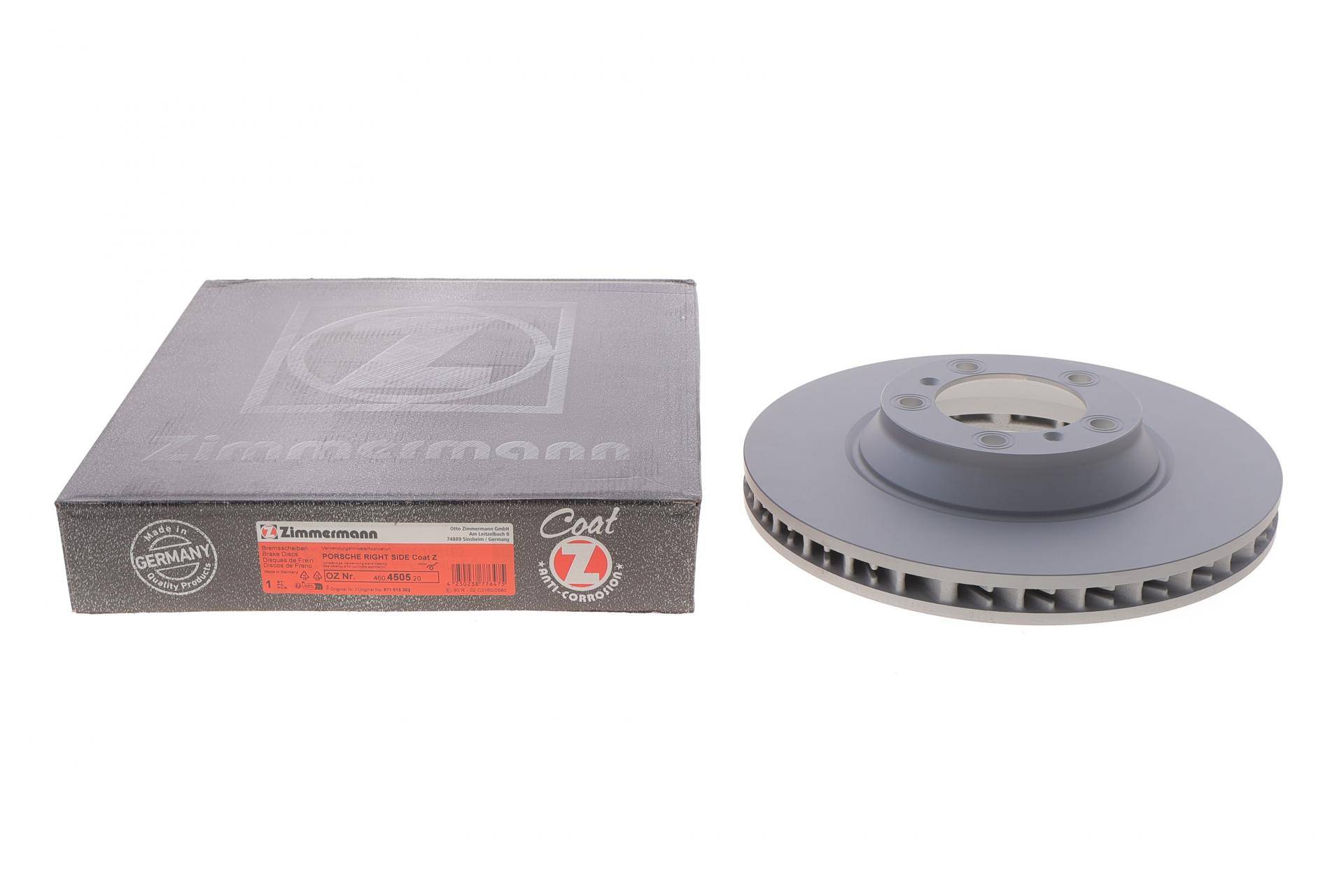 Диск гальмівний (передній) Porsche Cayenne/Panamera 2.9/3.0/4.0 16- (R) (350x34)