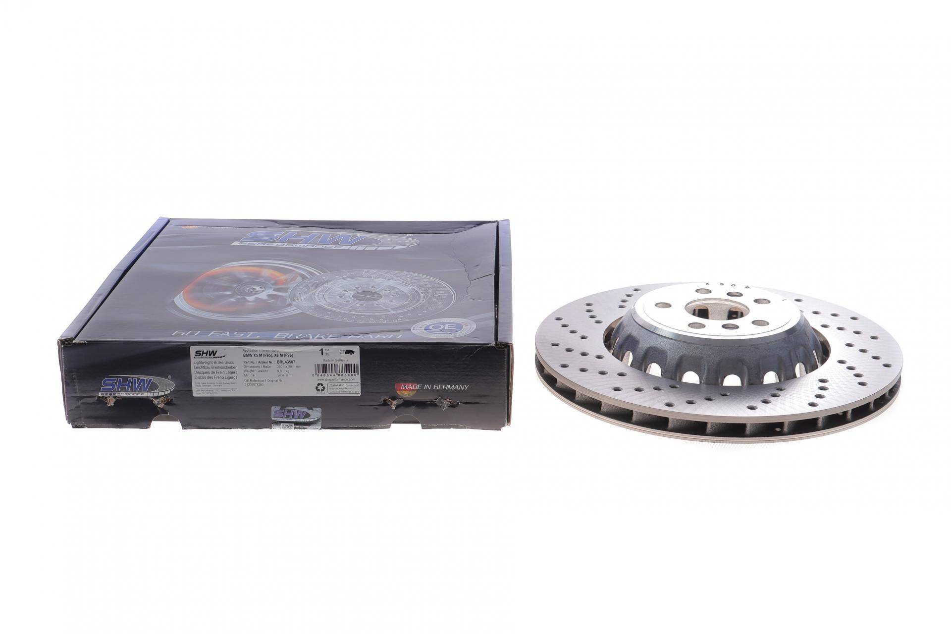 Диск гальмівний (задній) BMW X5 (G05/F95) S63 19- (380x28) (L) (з покрит.) (вентил.) (з отворами)