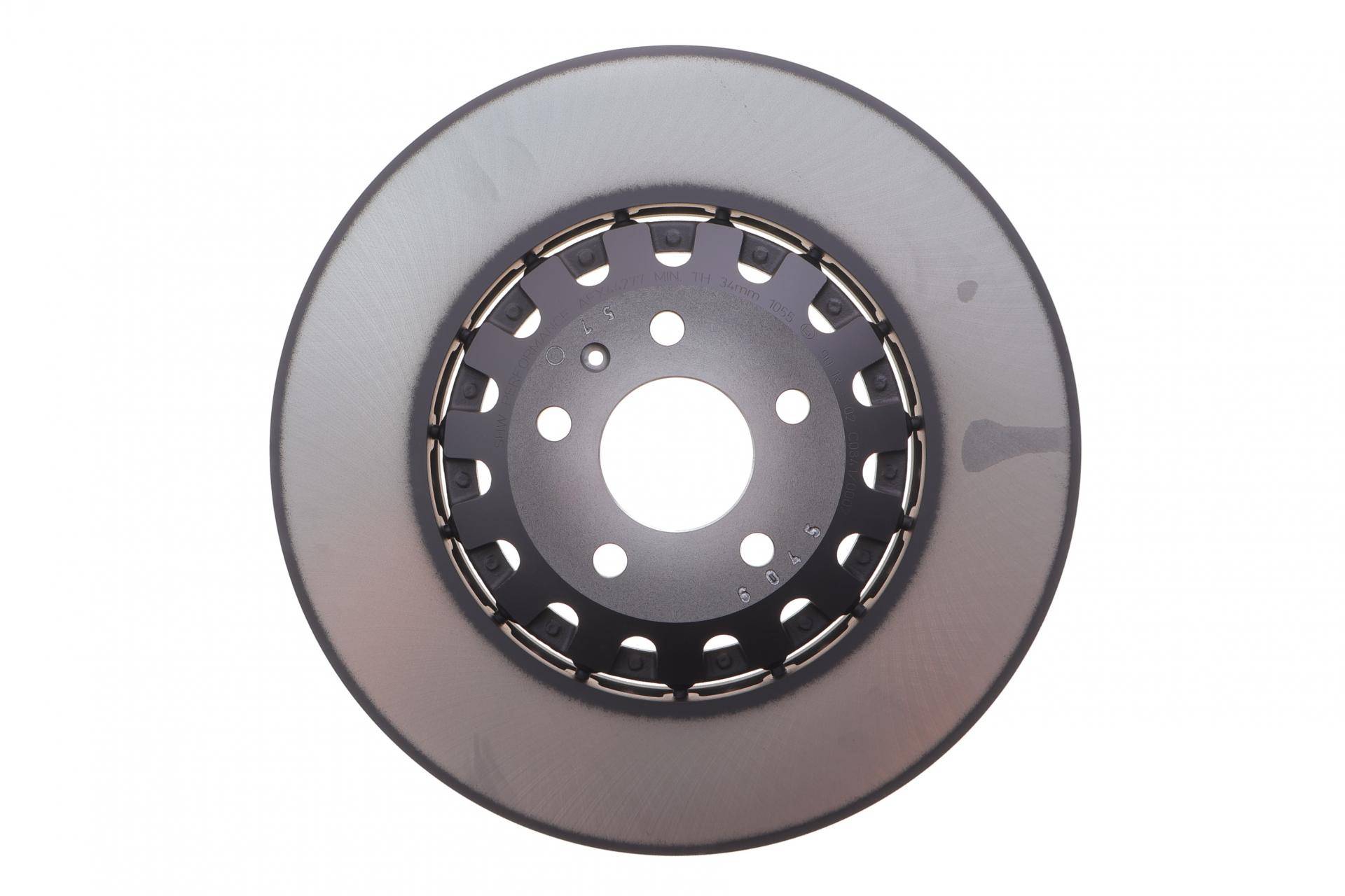Диск гальмівний (передній) Audi A6/Q7 15- (374x36) (з покриттям) (здвоєний) (вент.)