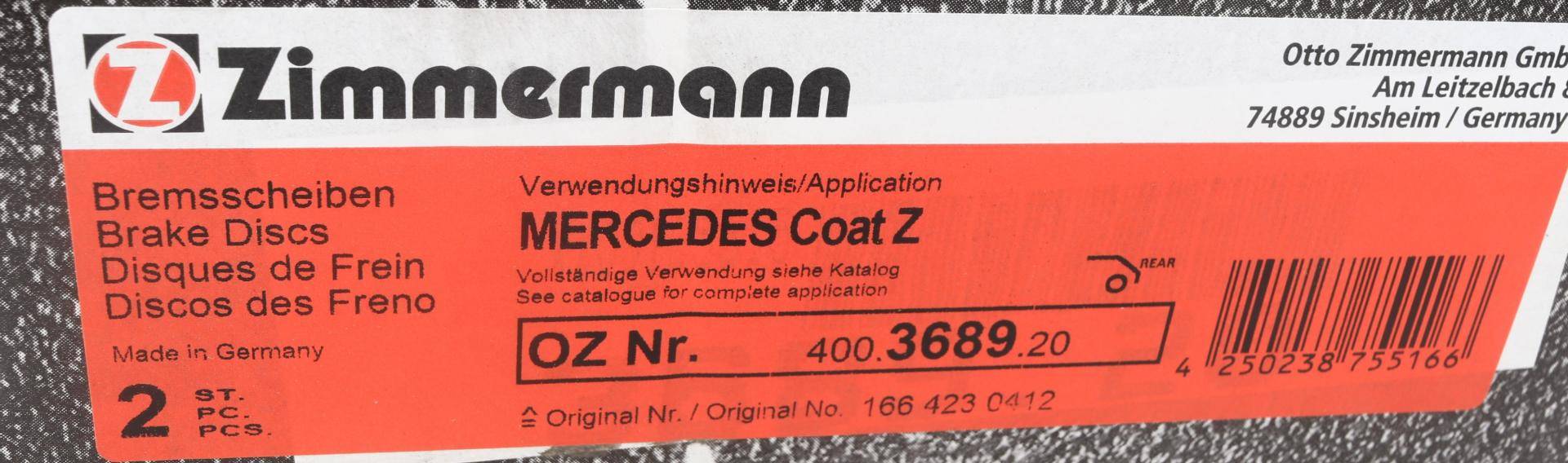 Диск гальмівний (задній) MB M-class (W166) 11-16/GLE (X166) 15-18 (330x22) (з отворами) (вентил.)