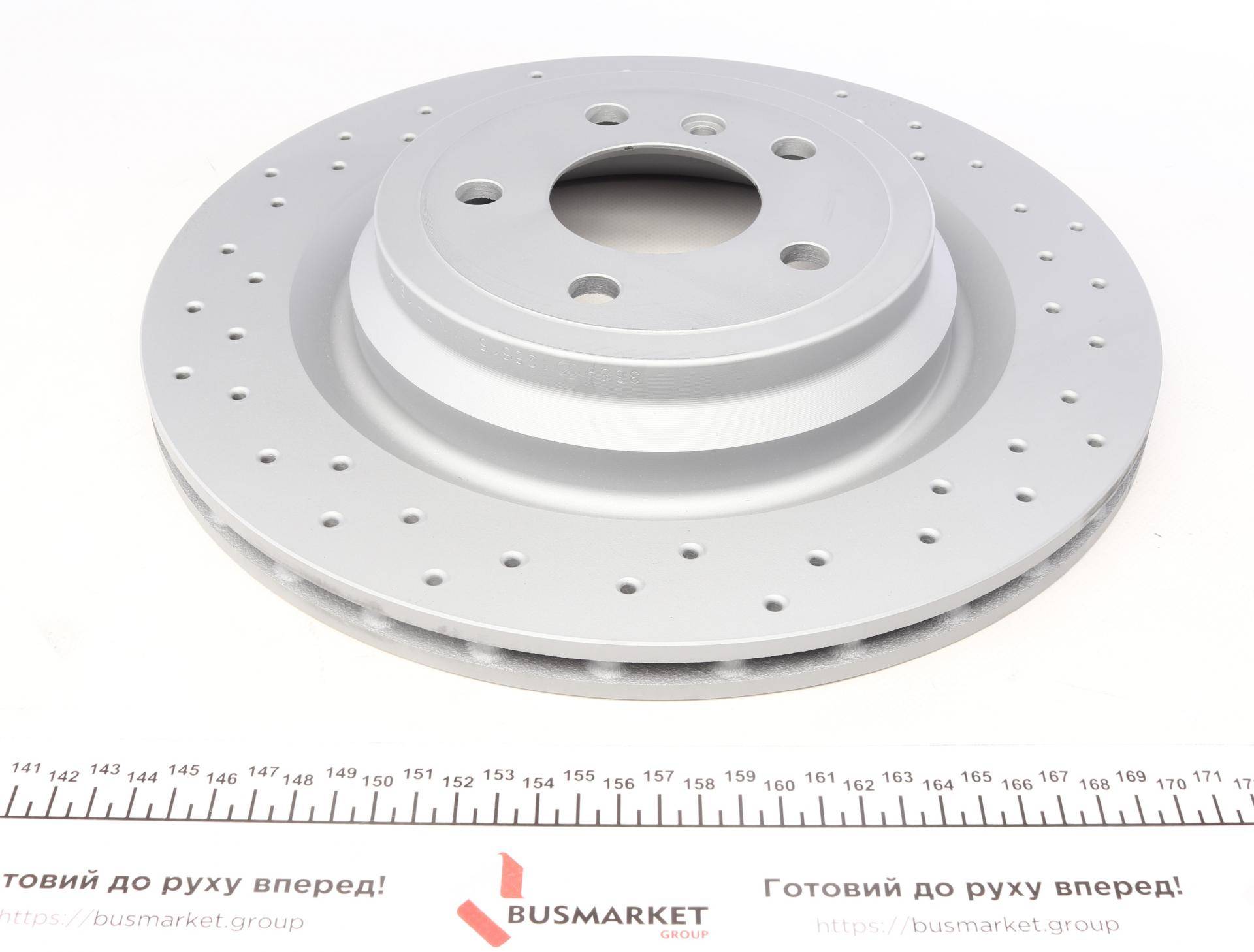 Диск гальмівний (задній) MB M-class (W166) 11-16/GLE (X166) 15-18 (330x22) (з отворами) (вентил.)