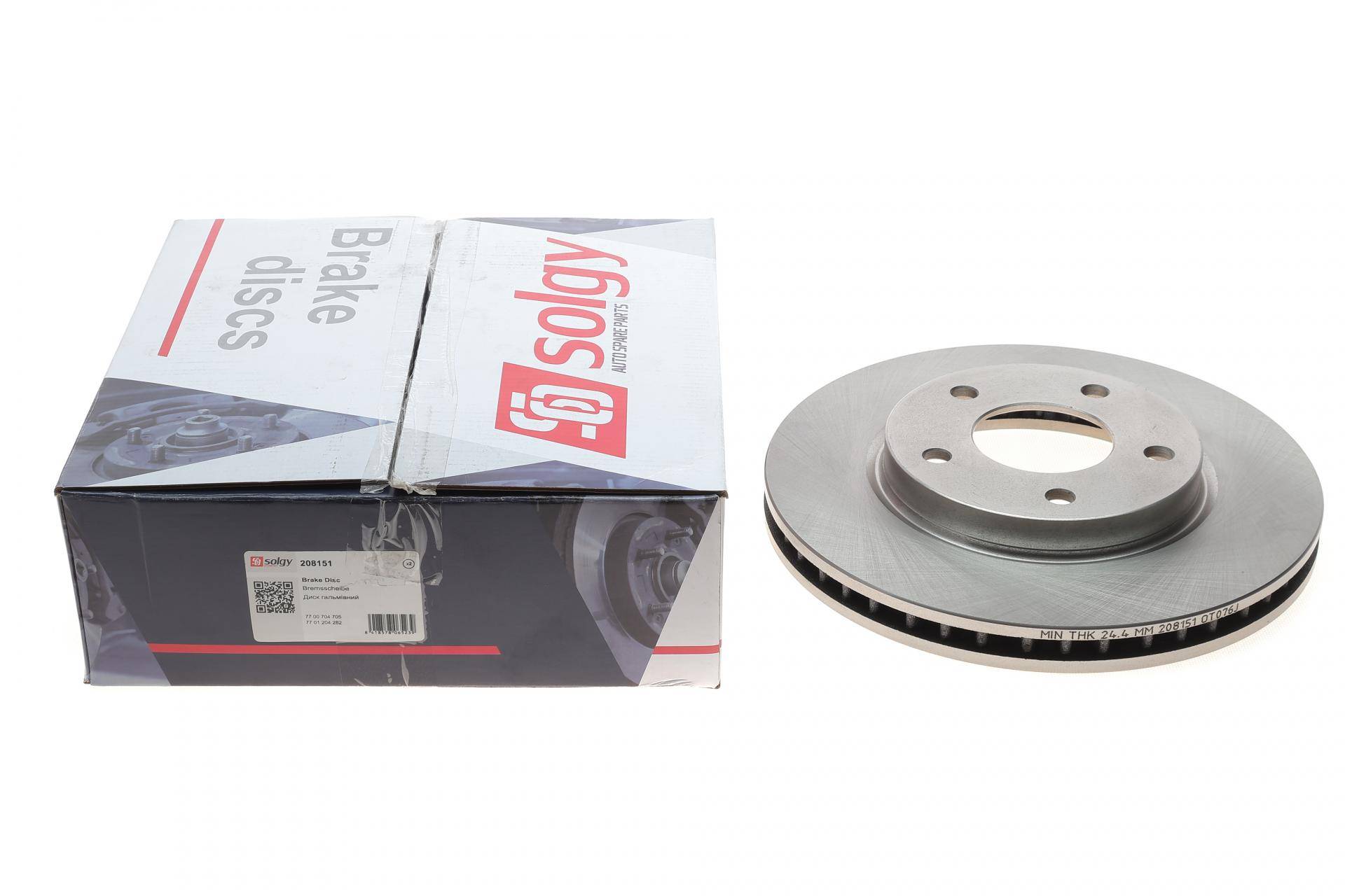 Диск гальмівний (передній) Mitsubishi Lancer 02-/Outlander 03- (276x26)