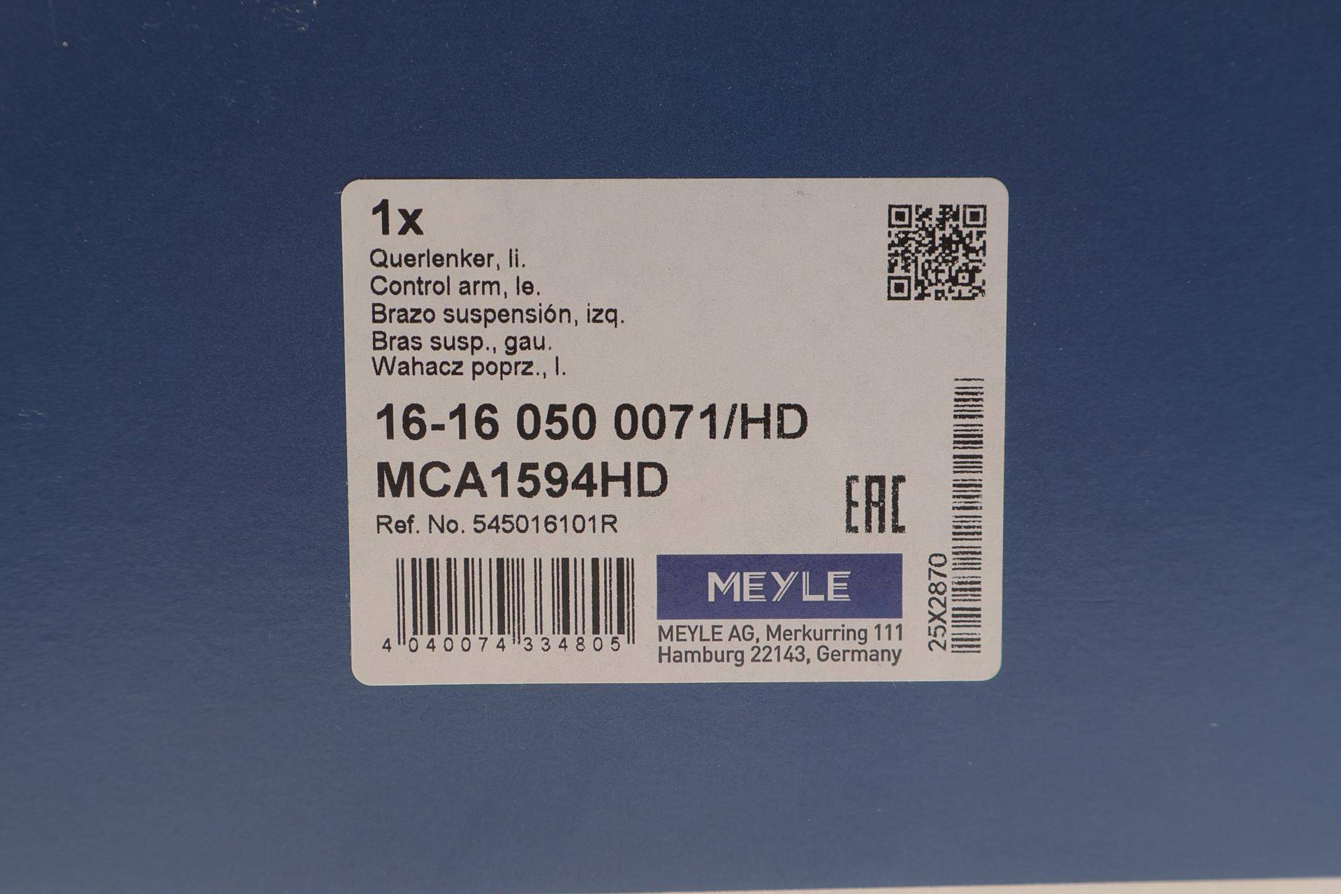 Важіль підвіски (передній/знизу) (L) Renault Megane III/Scenic III/Grand Scenic III 08-