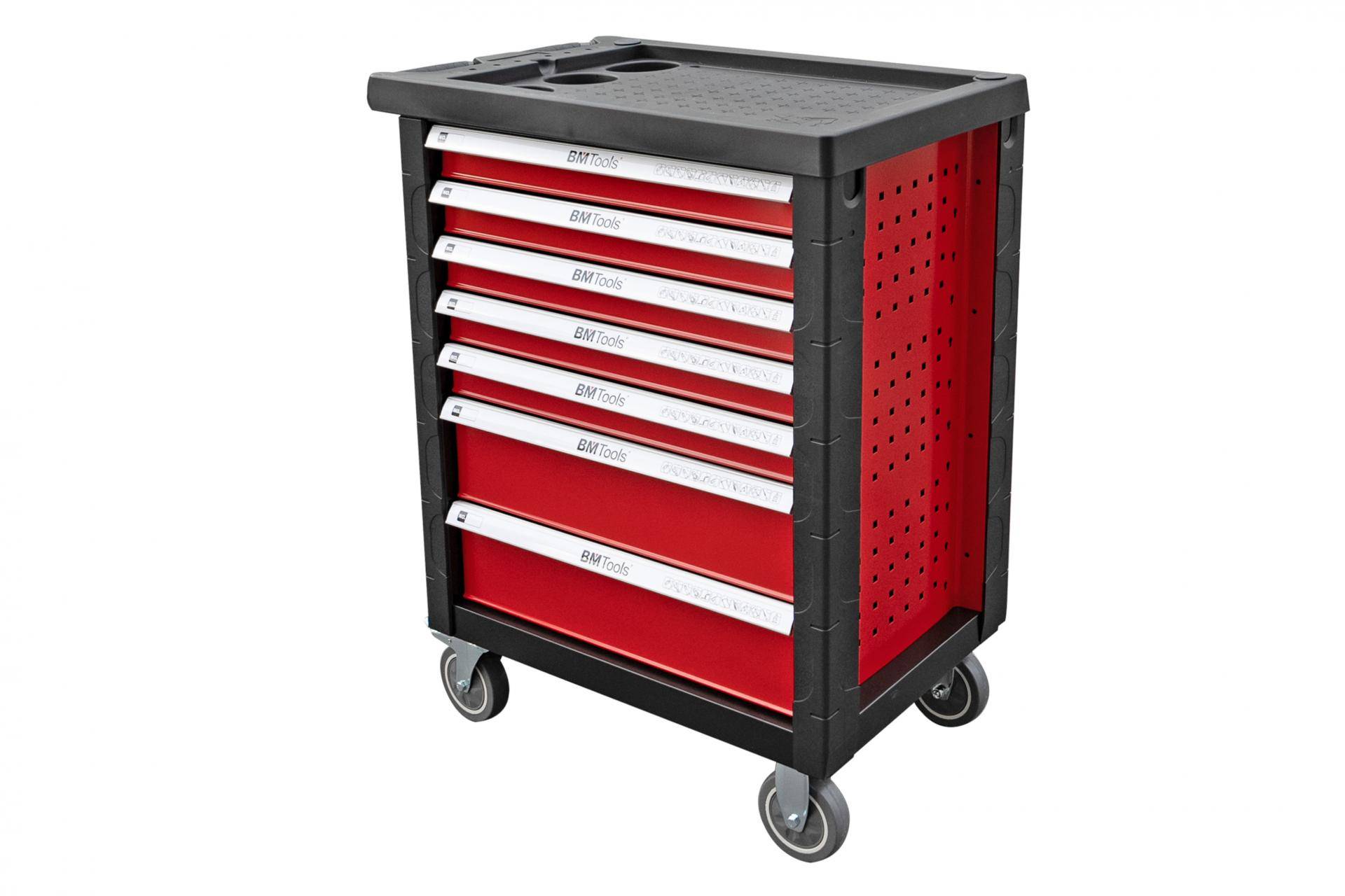 Візок з інструментами 7 секцій 172 од. (червоний)